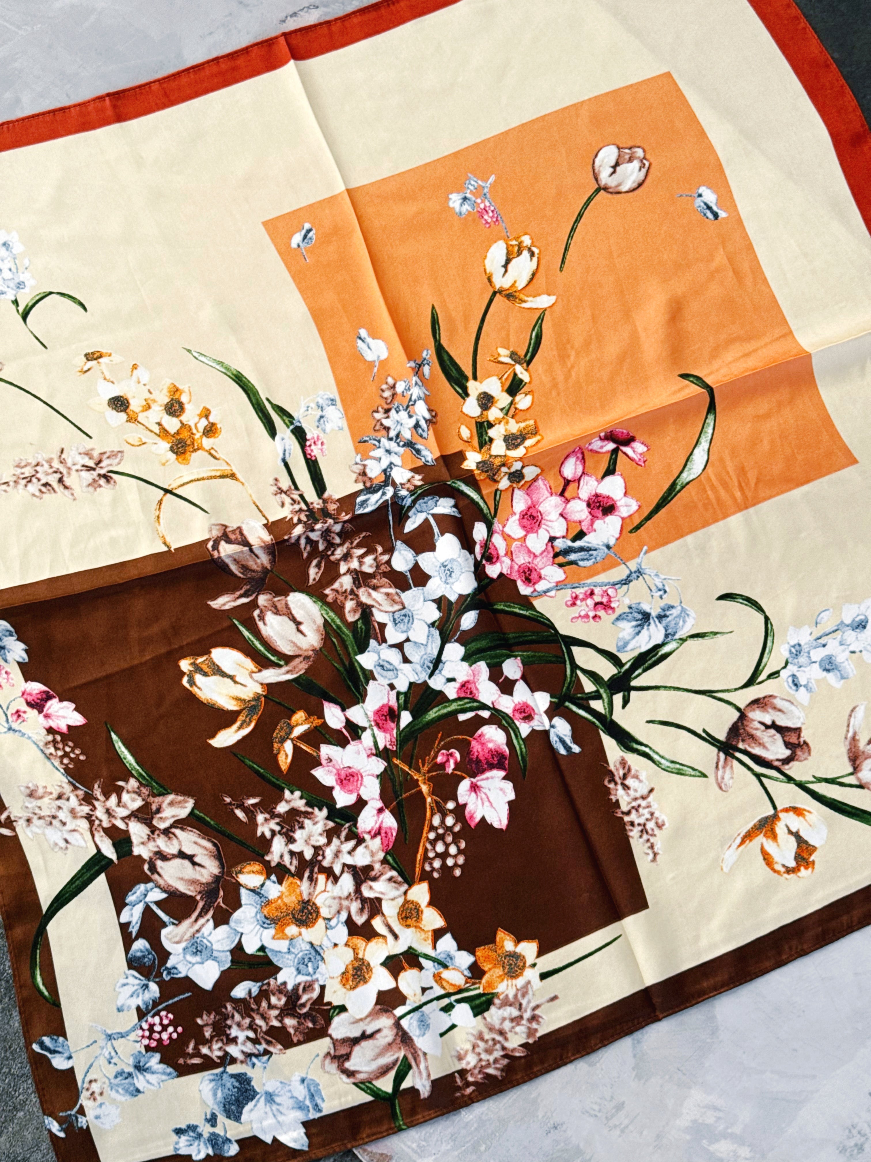 Milan Scarf - BRICK - willows clothing Scarves