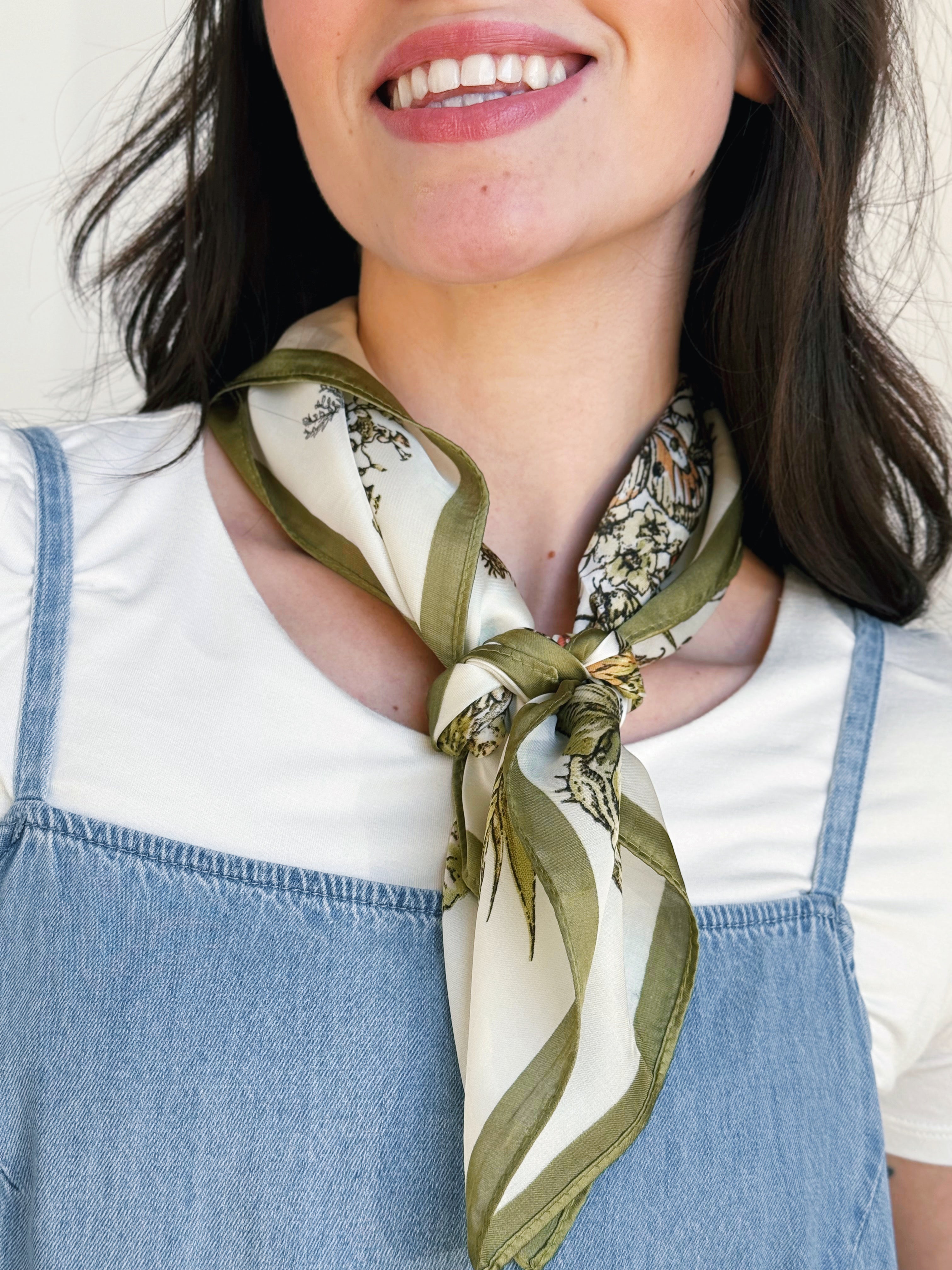 Milan Scarf - OLIVE - willows clothing Scarves