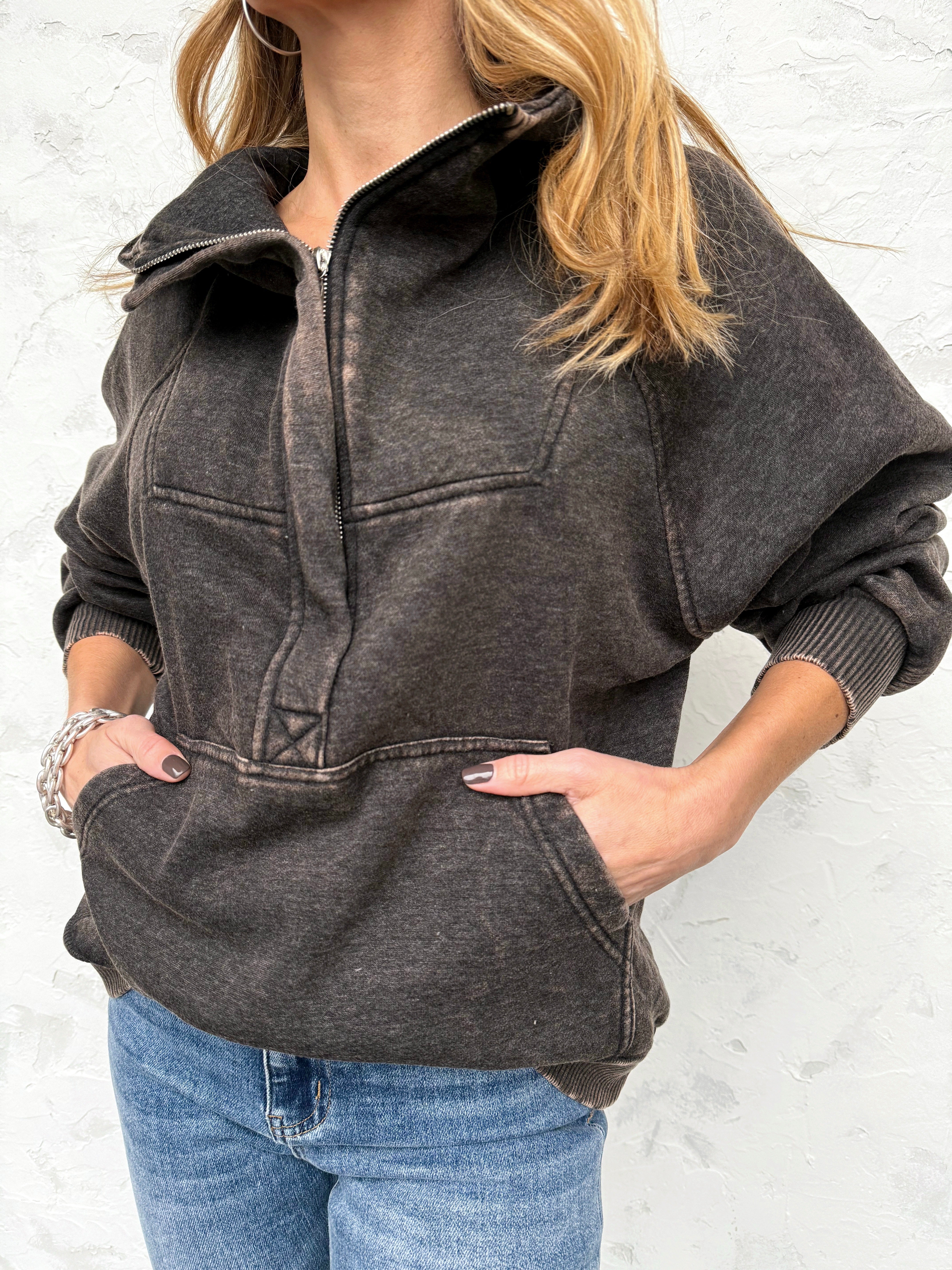 Miller Sweatshirt - ASH BLACK - willows clothing SWEATSHIRT