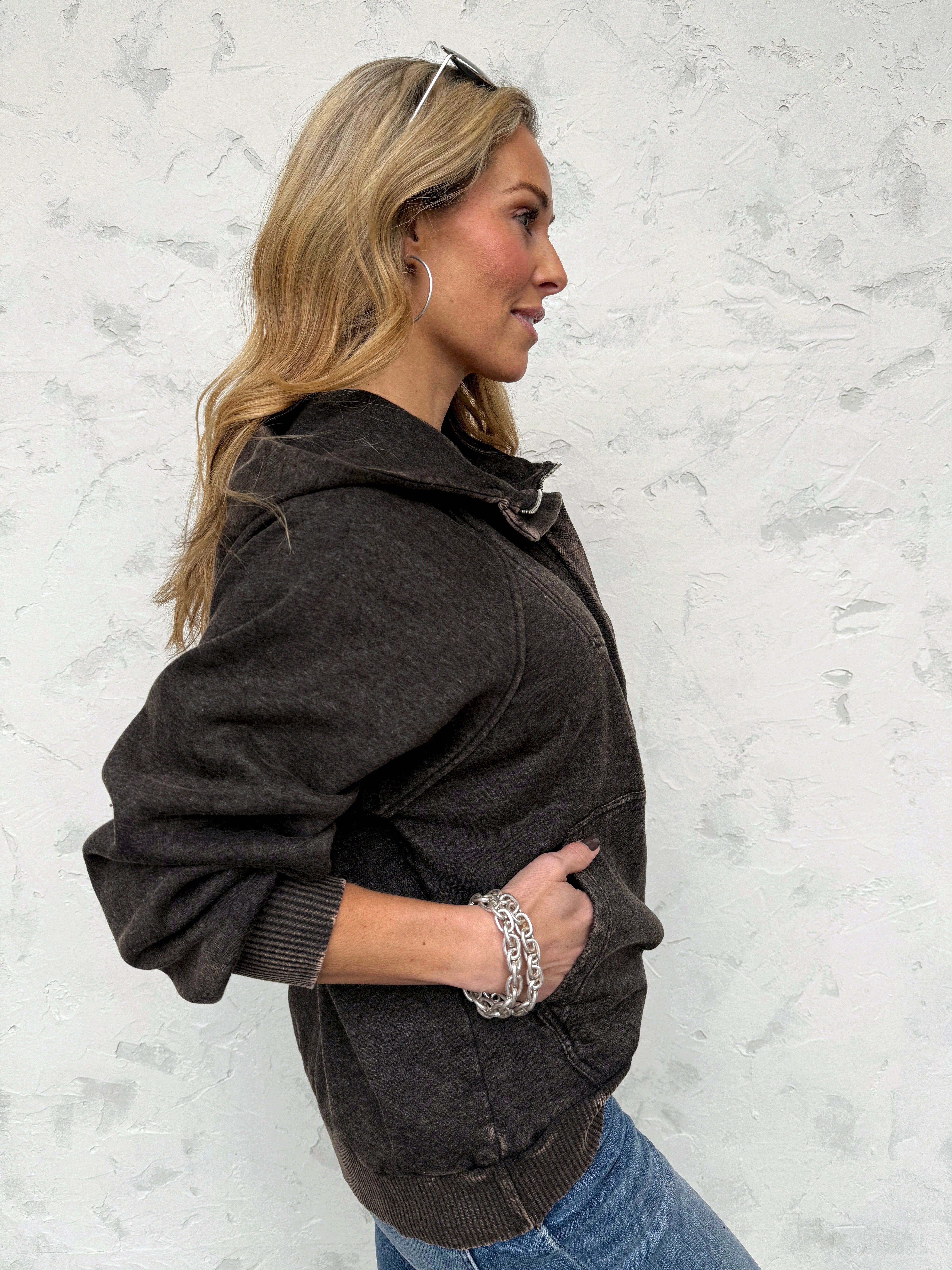 Miller Sweatshirt - ASH BLACK - willows clothing SWEATSHIRT