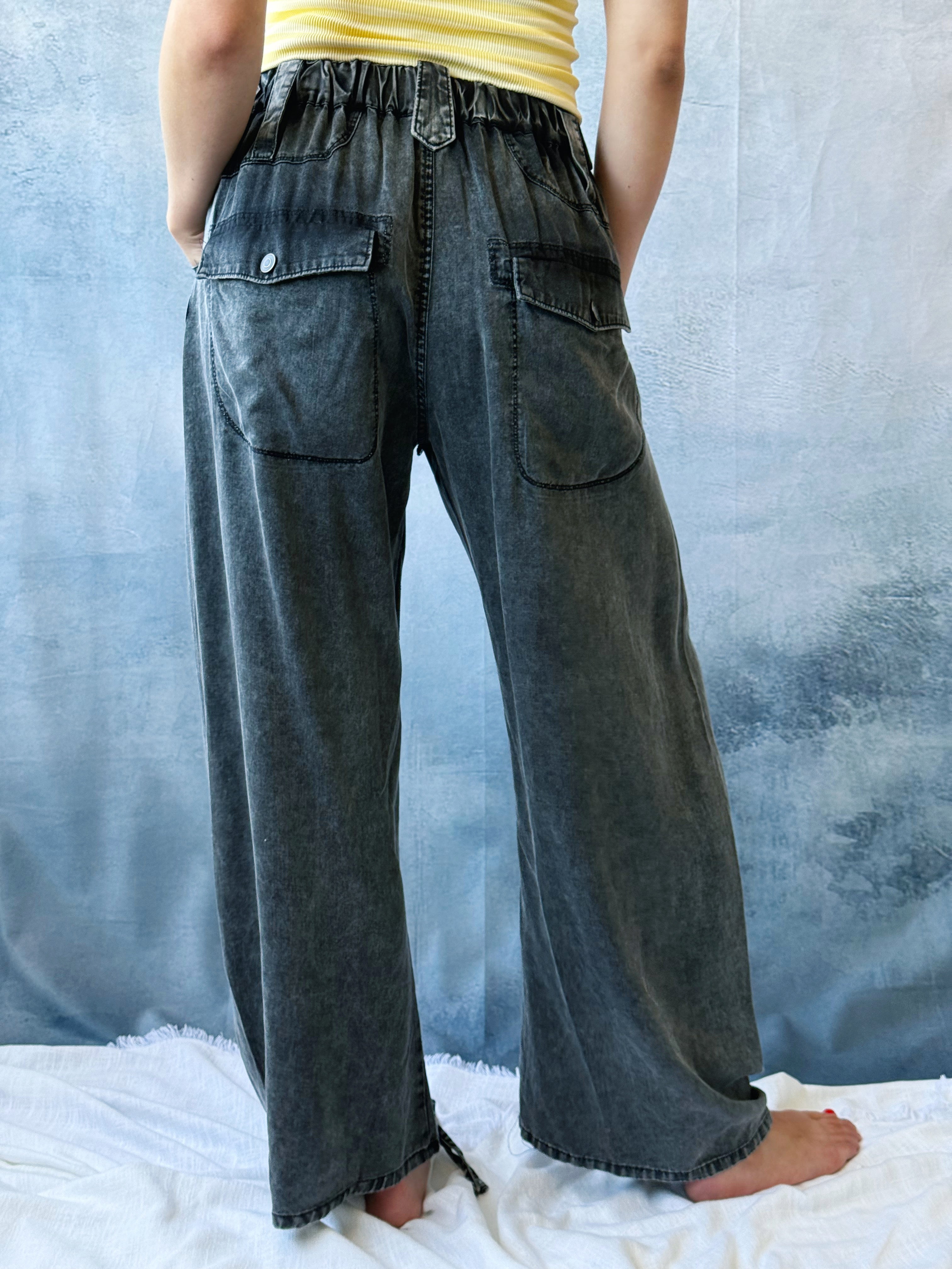 Miriam Pants - BLACK - willows clothing PANTS