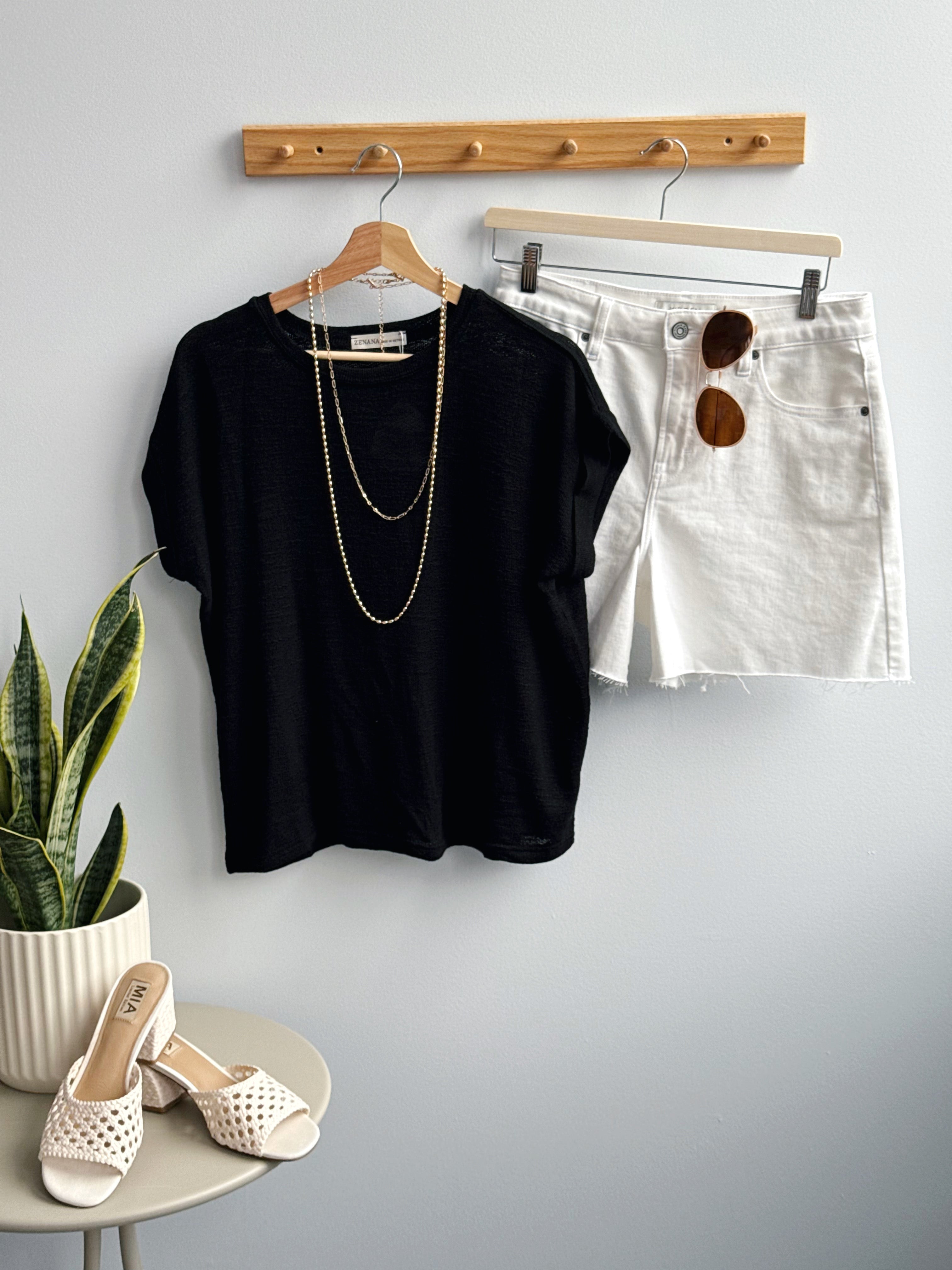 Misty Tee - BLACK - willows clothing S/S SHIRT
