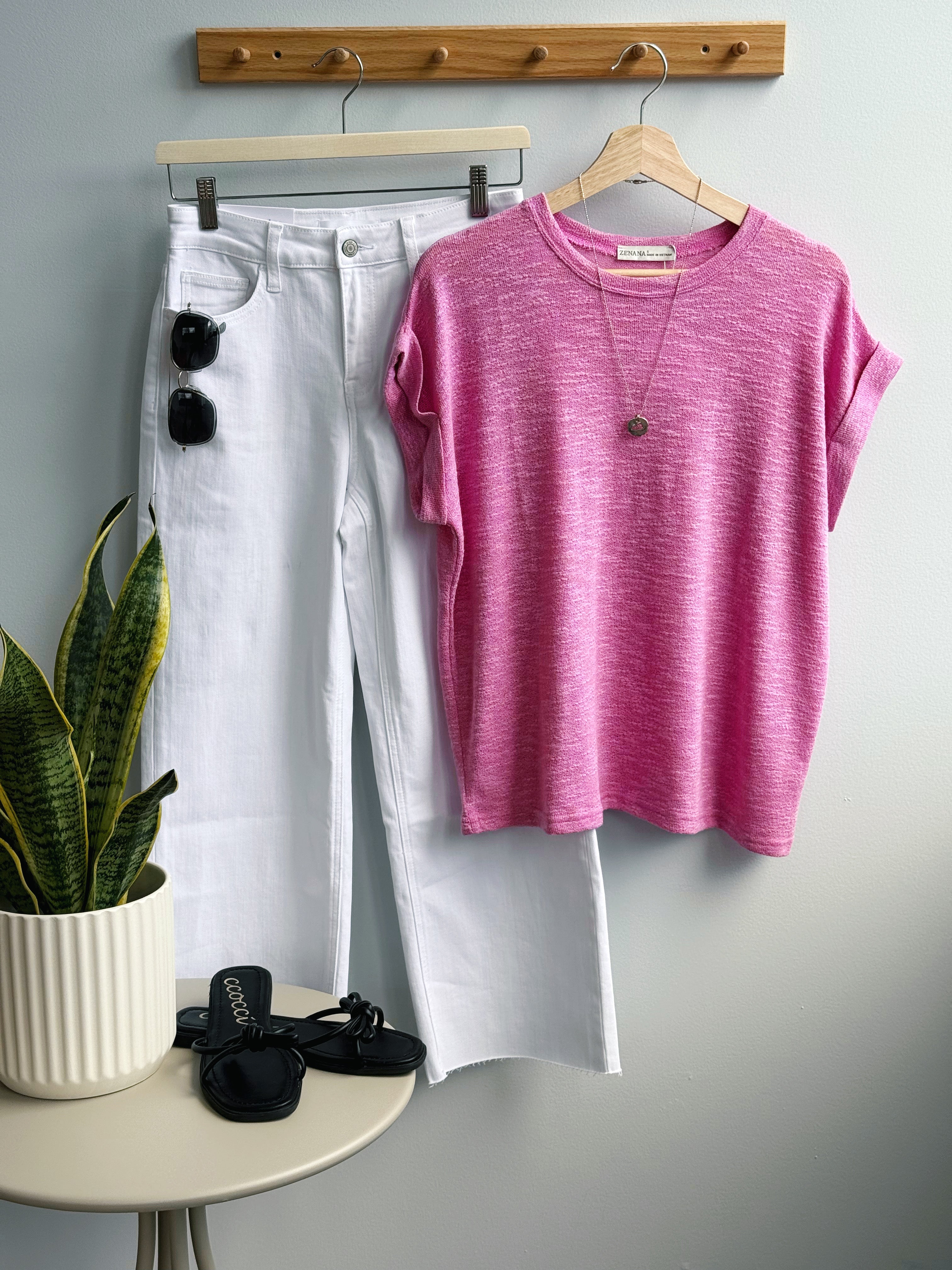 Misty Tee - CANDY PINK - willows clothing S/S SHIRT