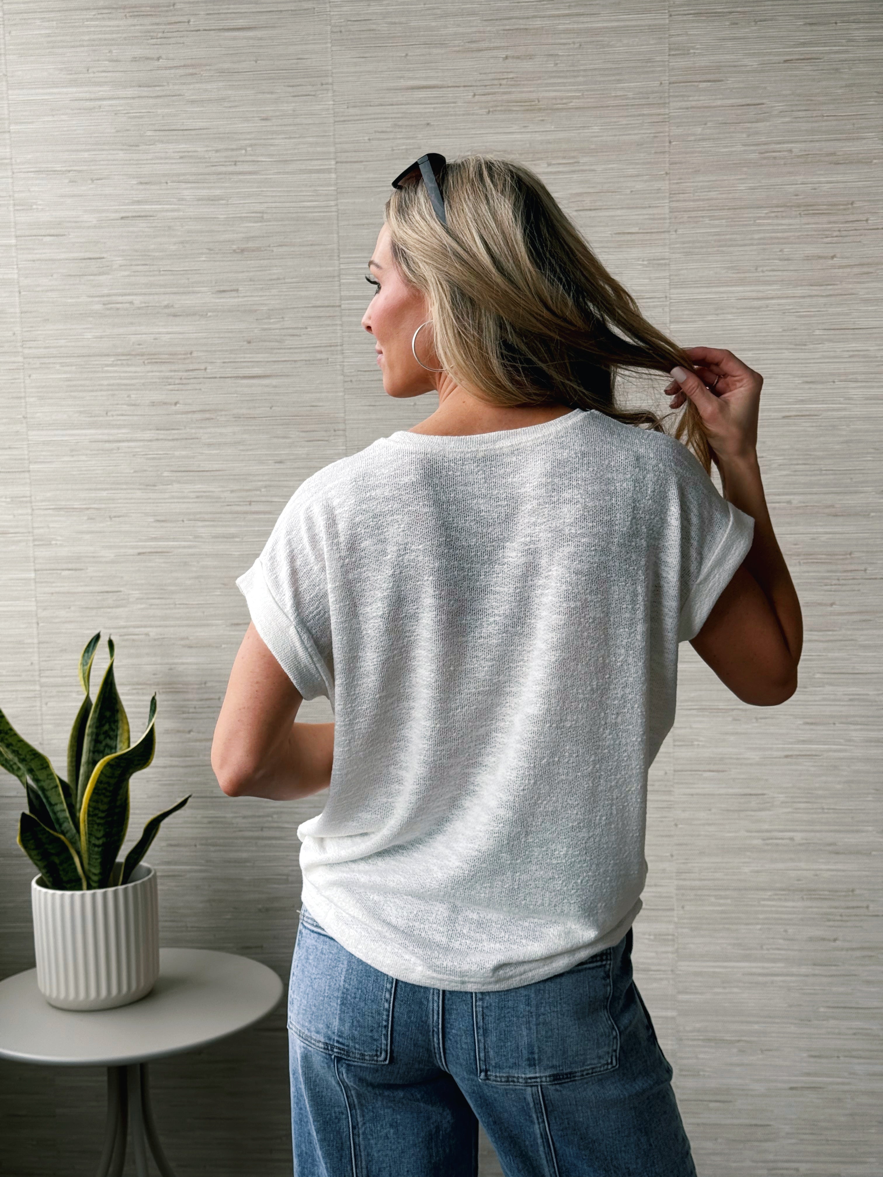 Misty Tee - IVORY - willows clothing S/S SHIRT