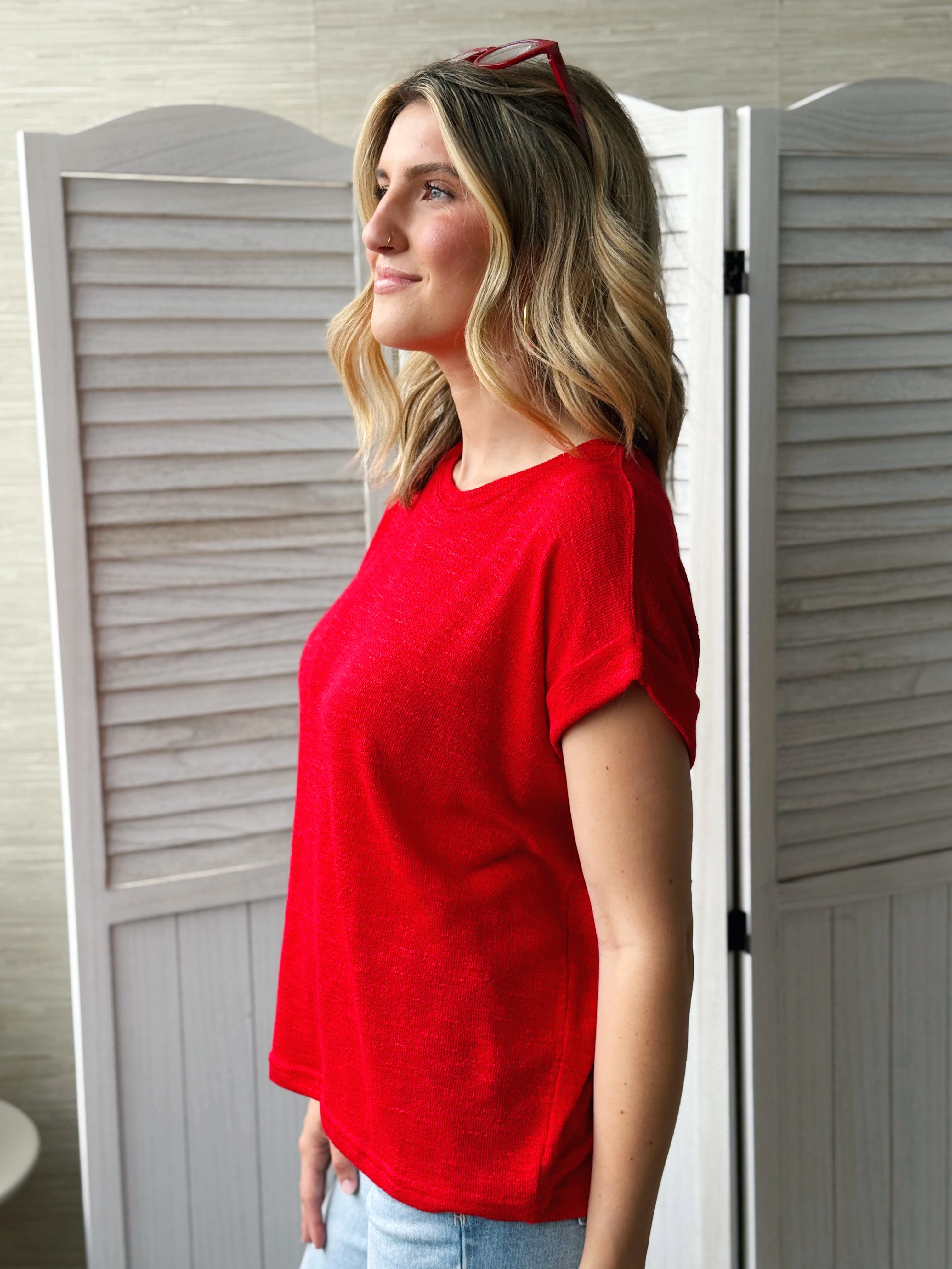 Misty Tee - RUBY - willows clothing S/S SHIRT