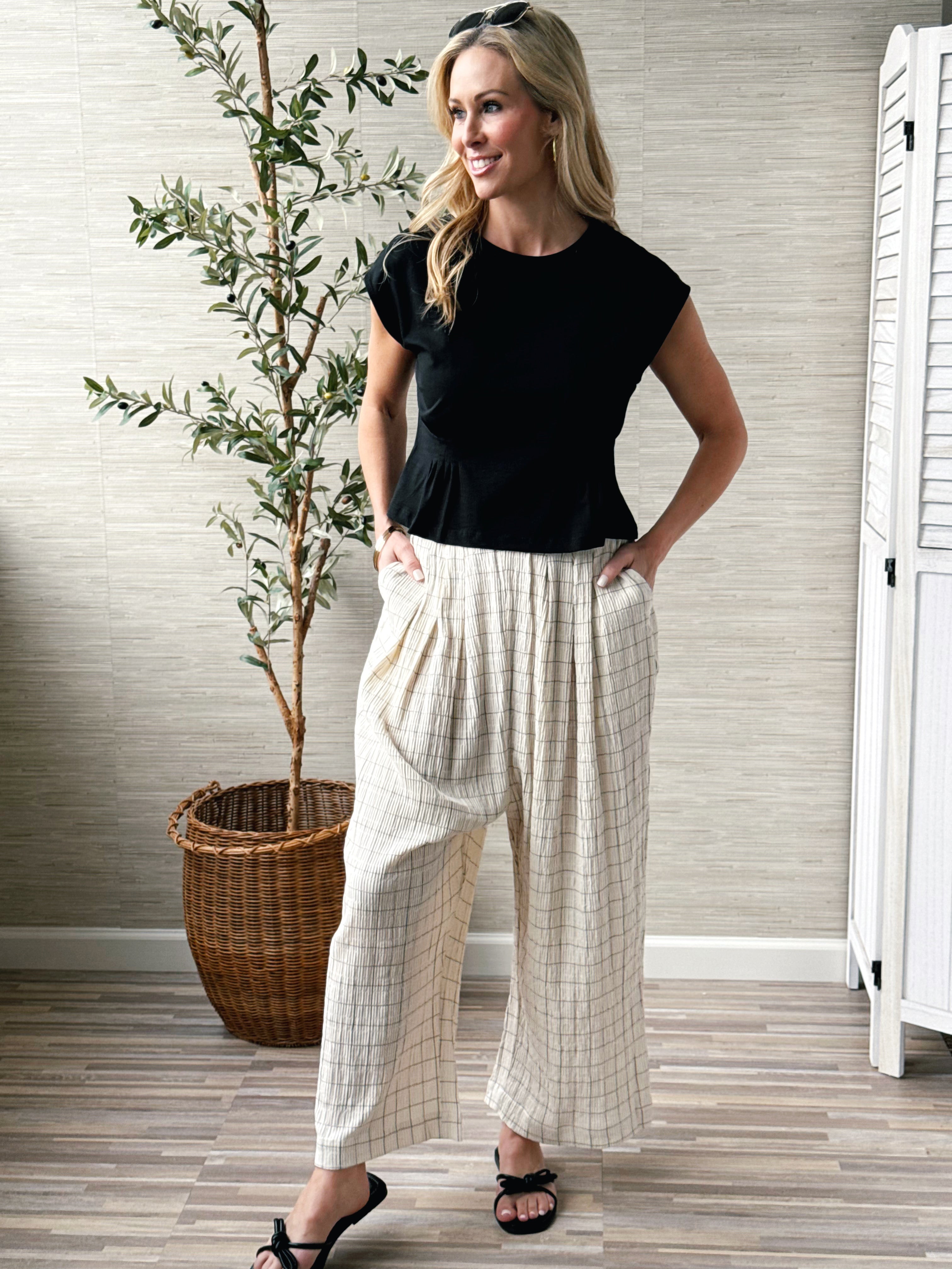 Mitchell Balloon Pants - CREAM - willows clothing PANTS