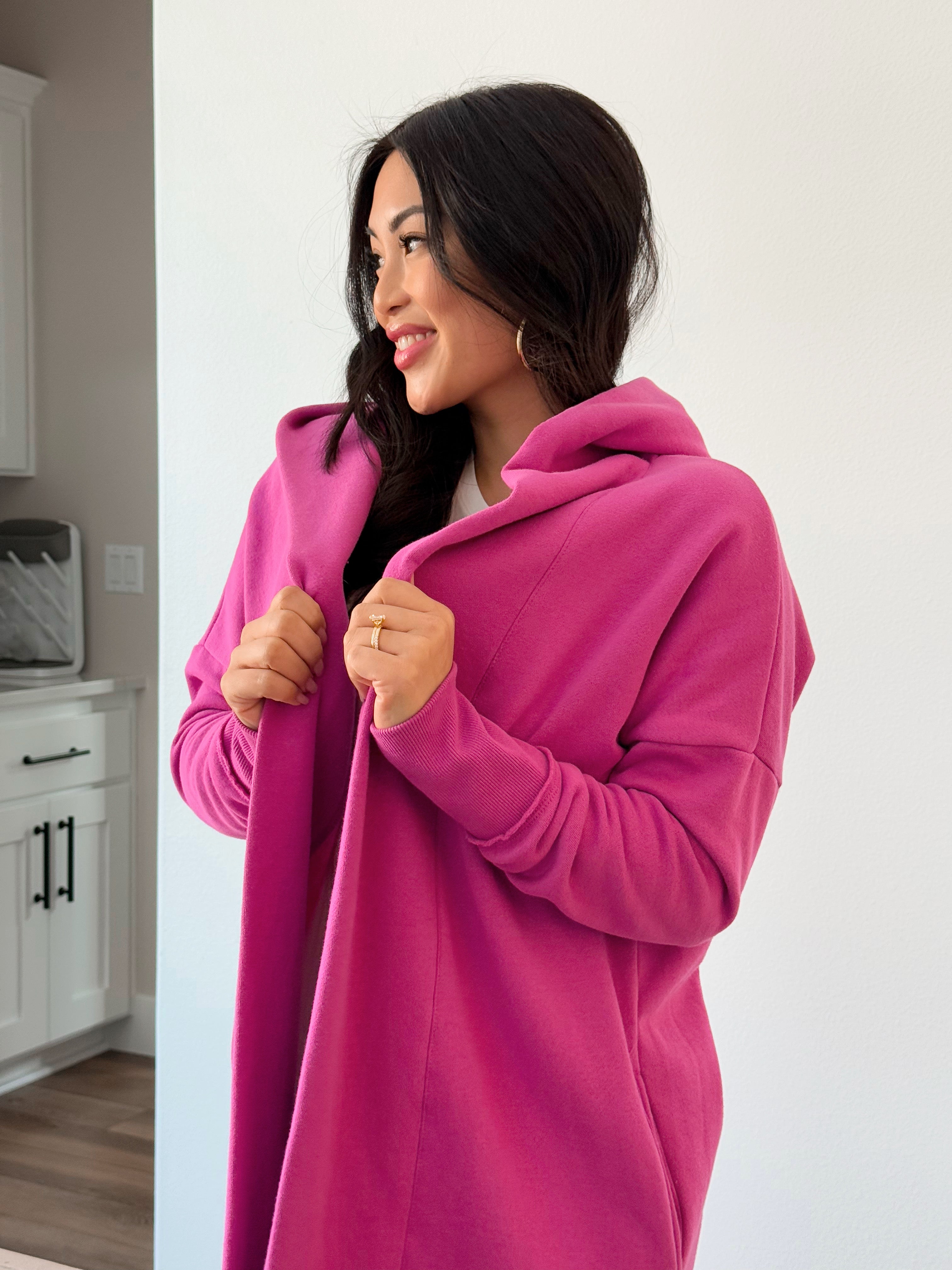 Moats Hooded Cardigan - NEW ORCHID - willows clothing Cardigan