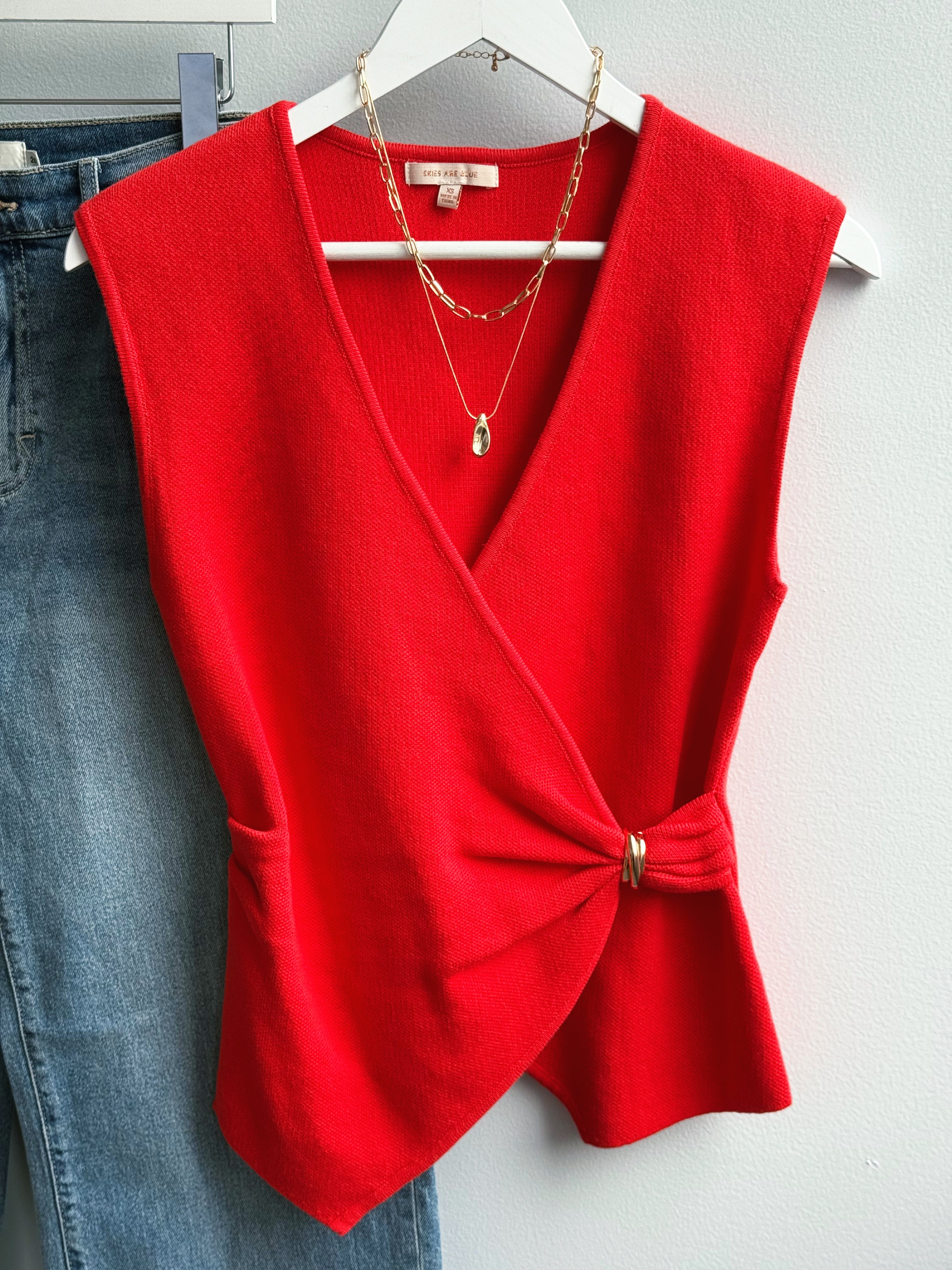 Mona Top - CORAL - willows clothing BLOUSE