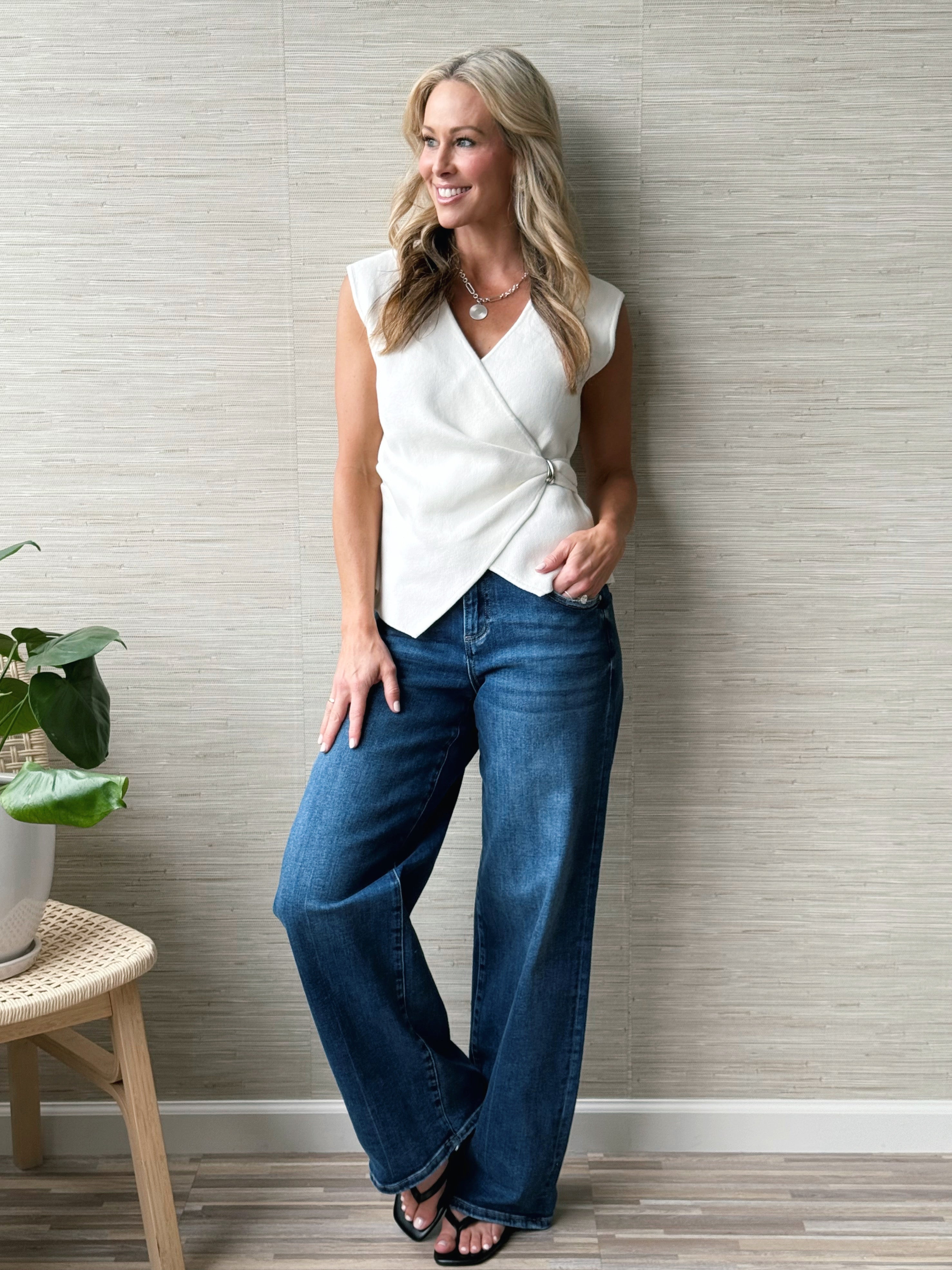 Mona Top - WHITE - willows clothing BLOUSE