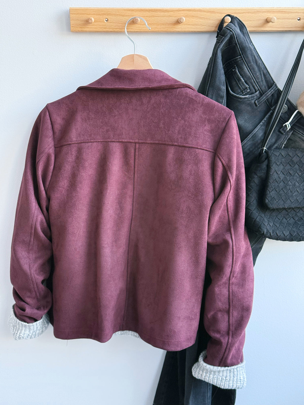 Monroe Jacket - BURGUNDY - willows clothing JACKET
