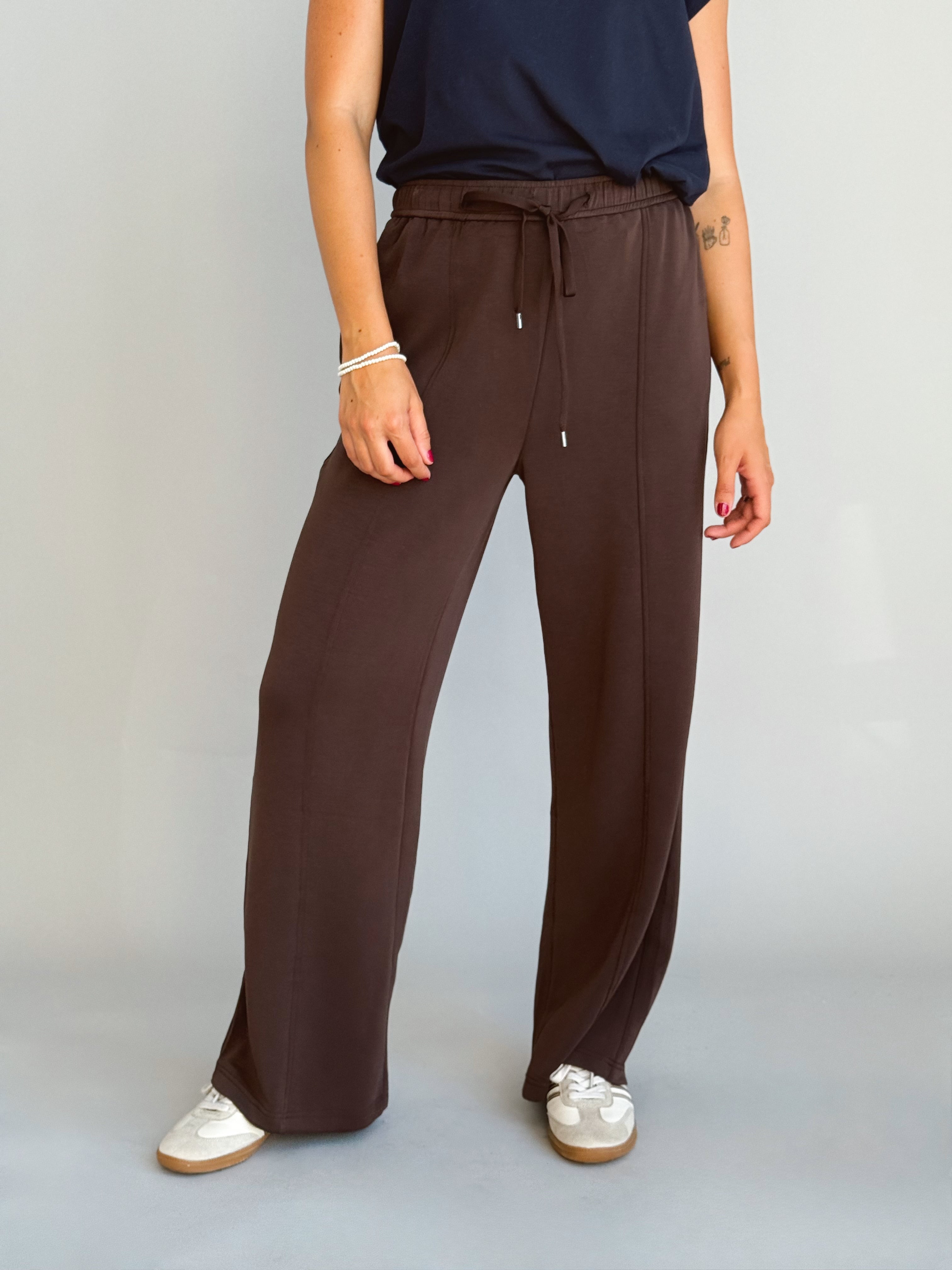 Morning Jog Sweatpants - ESPRESSO - willows clothing Sweatpants