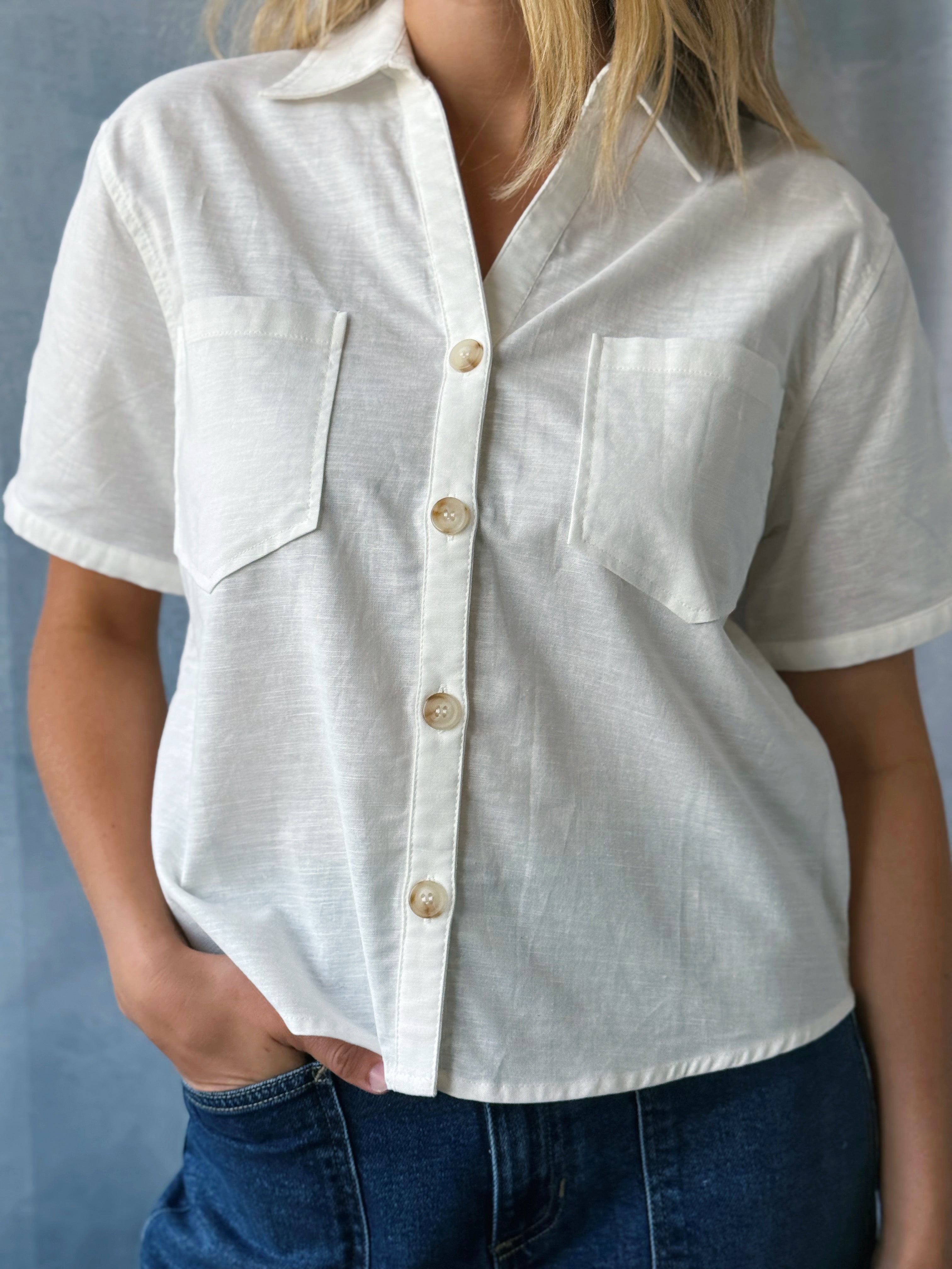Morrison Top - WHITE - willows clothing S/S SHIRT