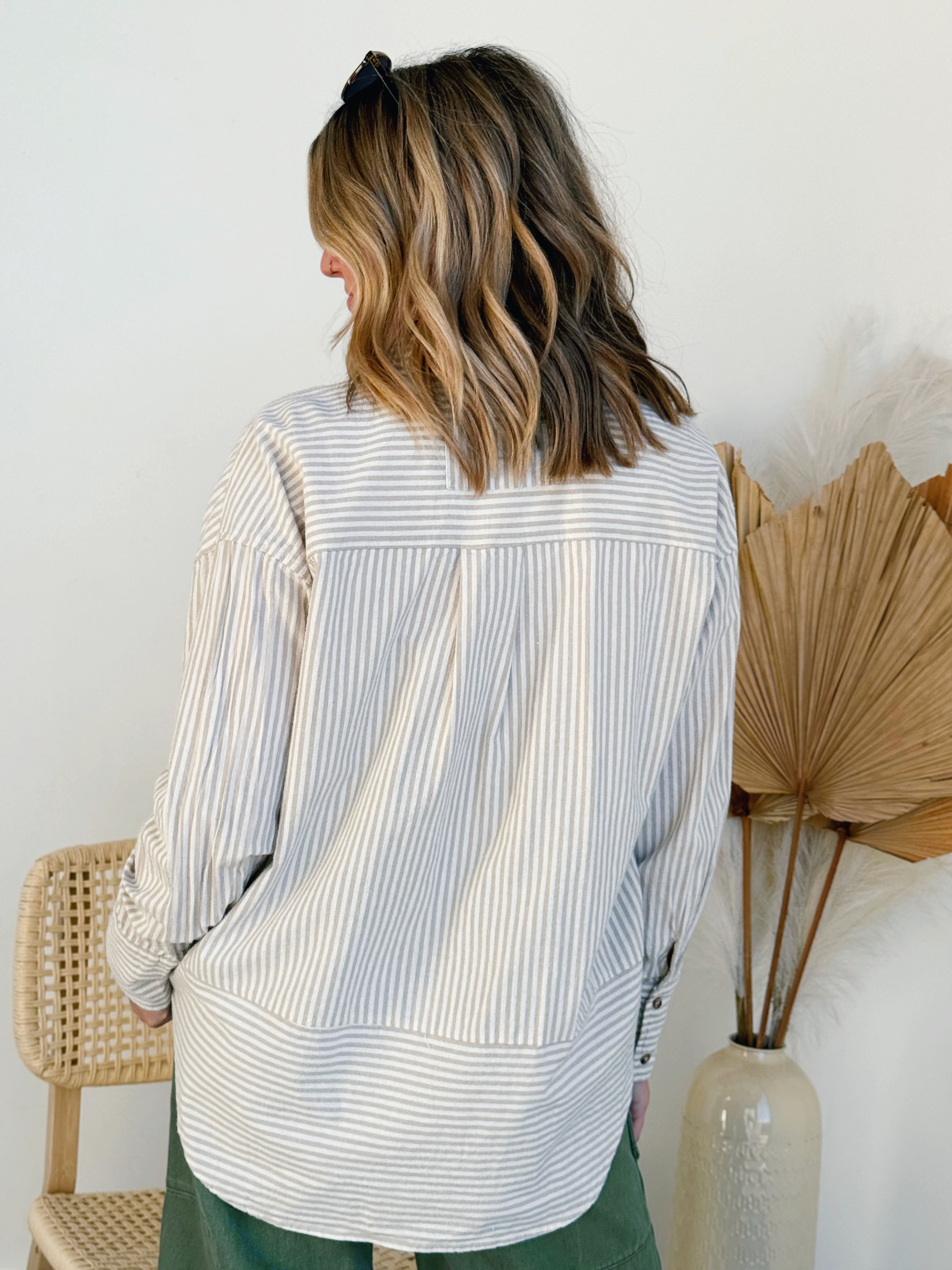 Murron Top - NATURAL - willows clothing L/S SHIRT