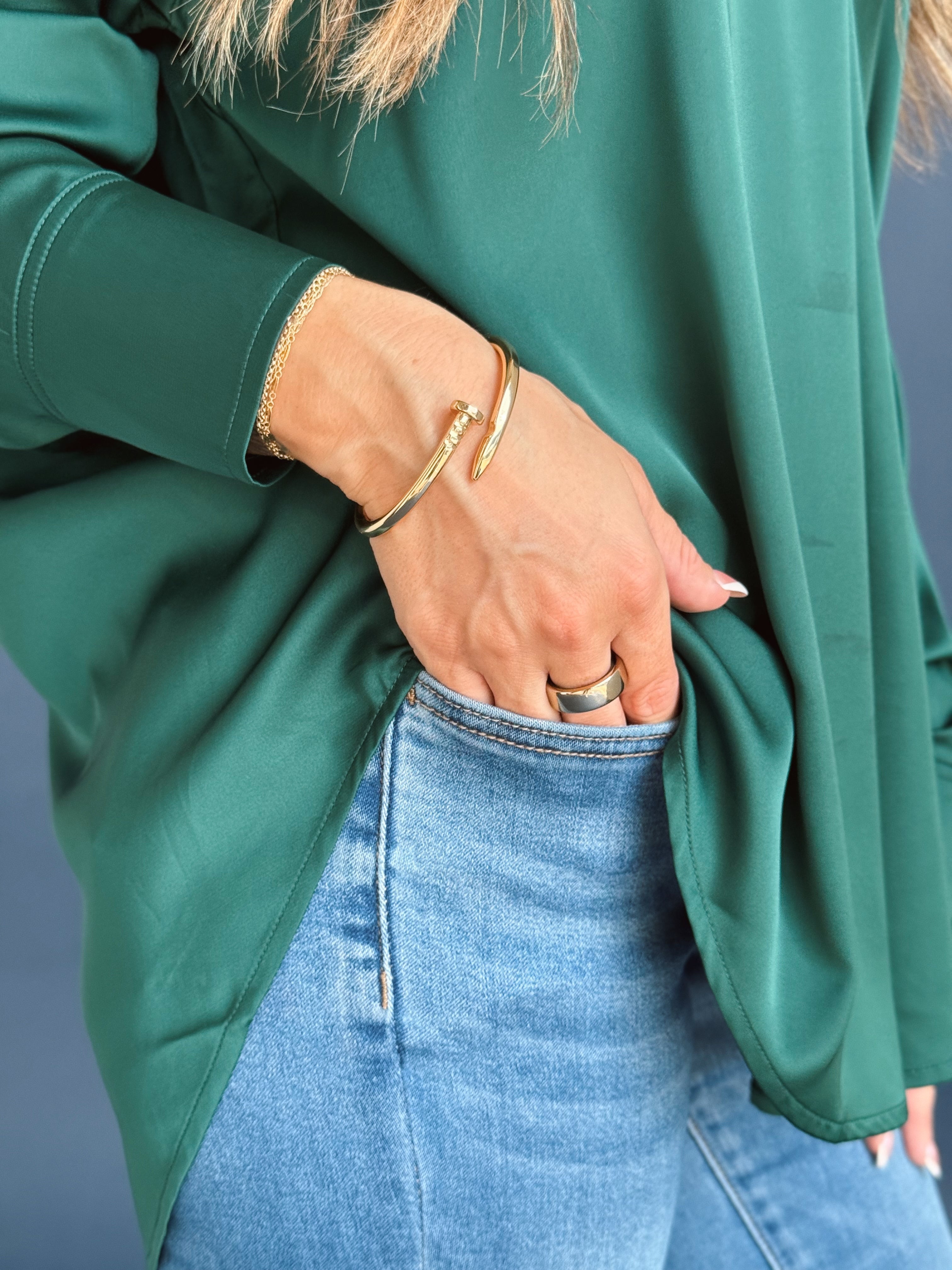 Nail Hinged Bracelet - willows clothing Bracelets