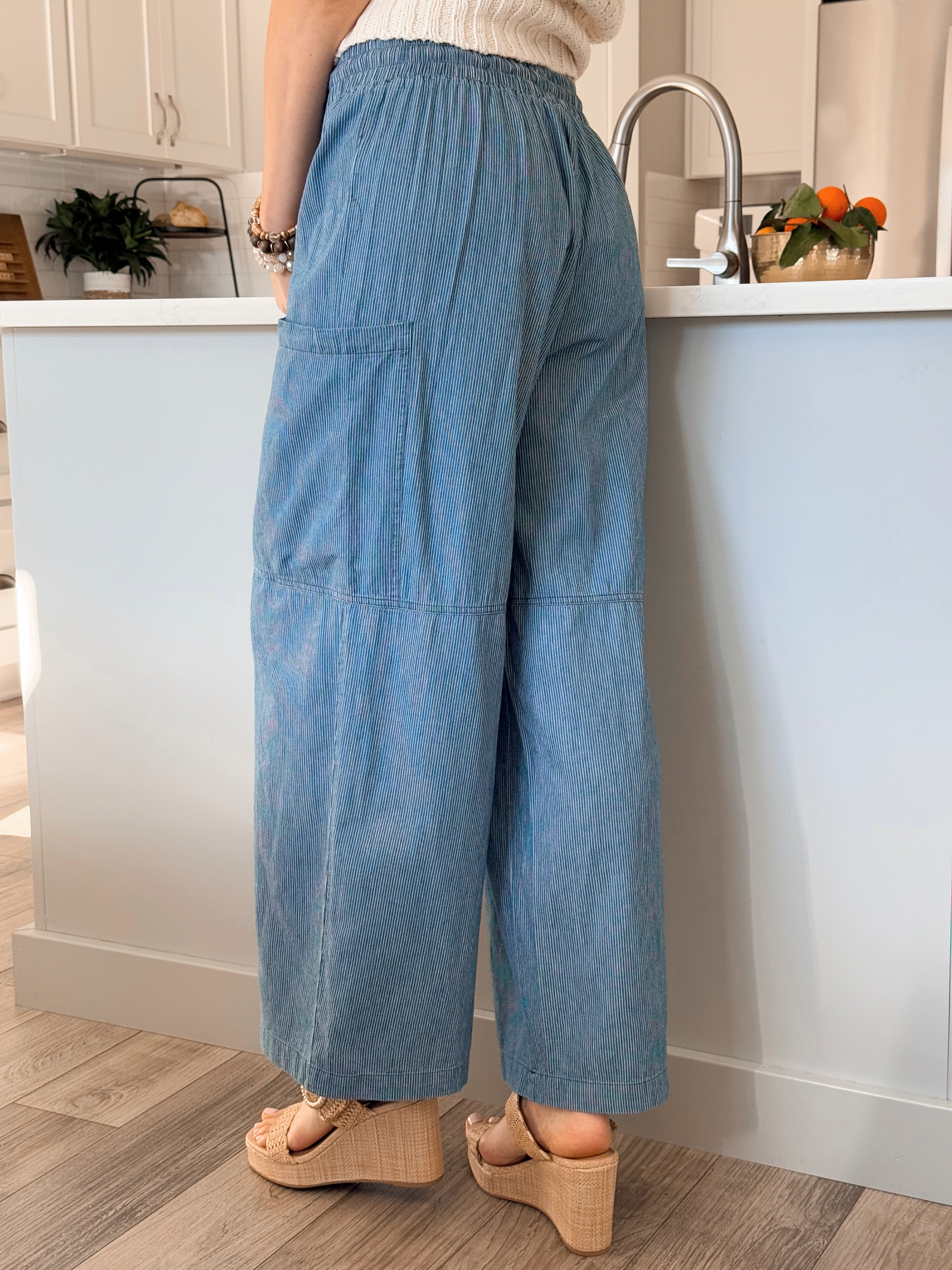 Nantucket Pants - DARK DENIM - willows clothing PANTS