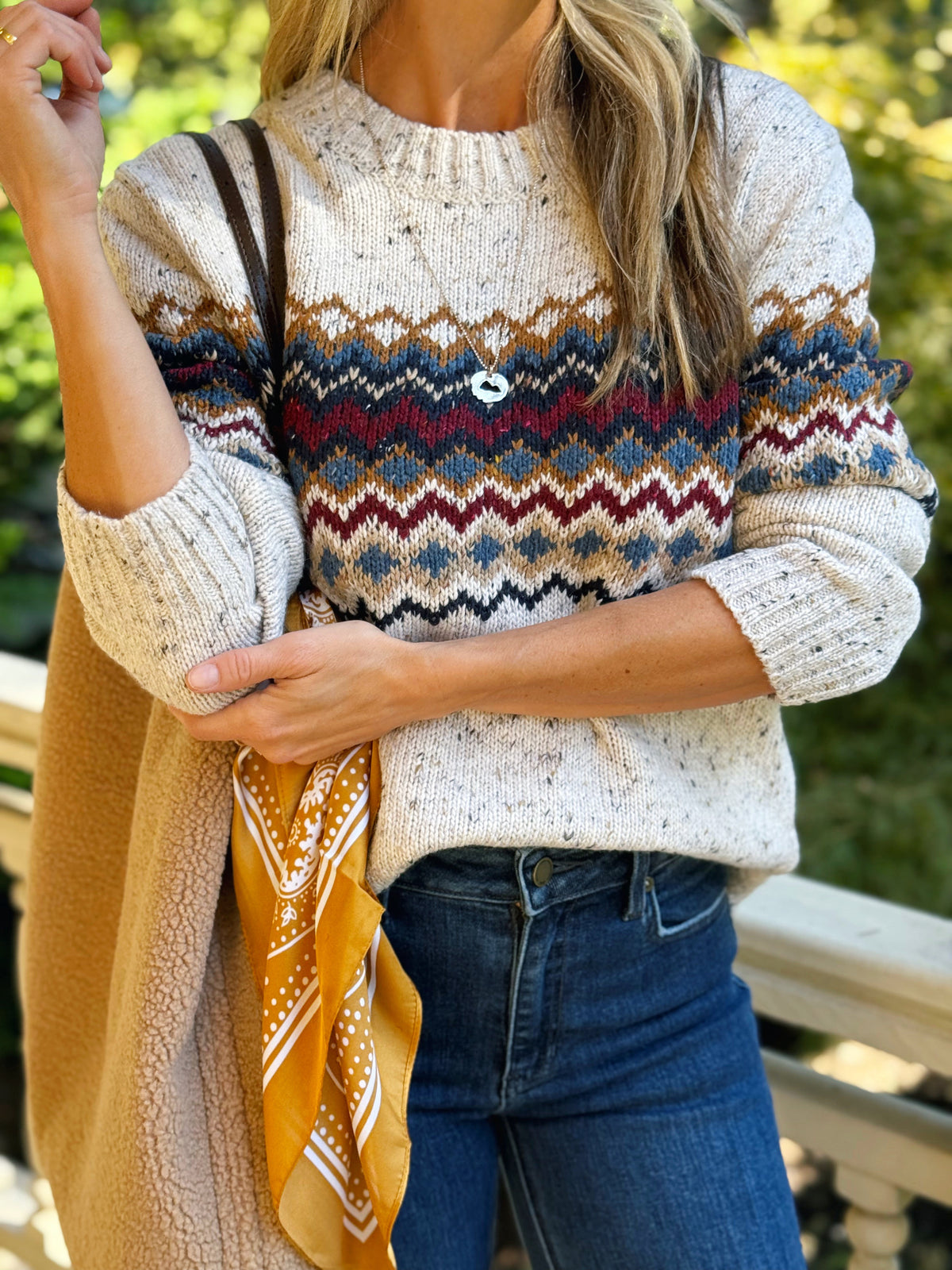 Nantucket Sweater - DENIM - willows clothing SWEATER