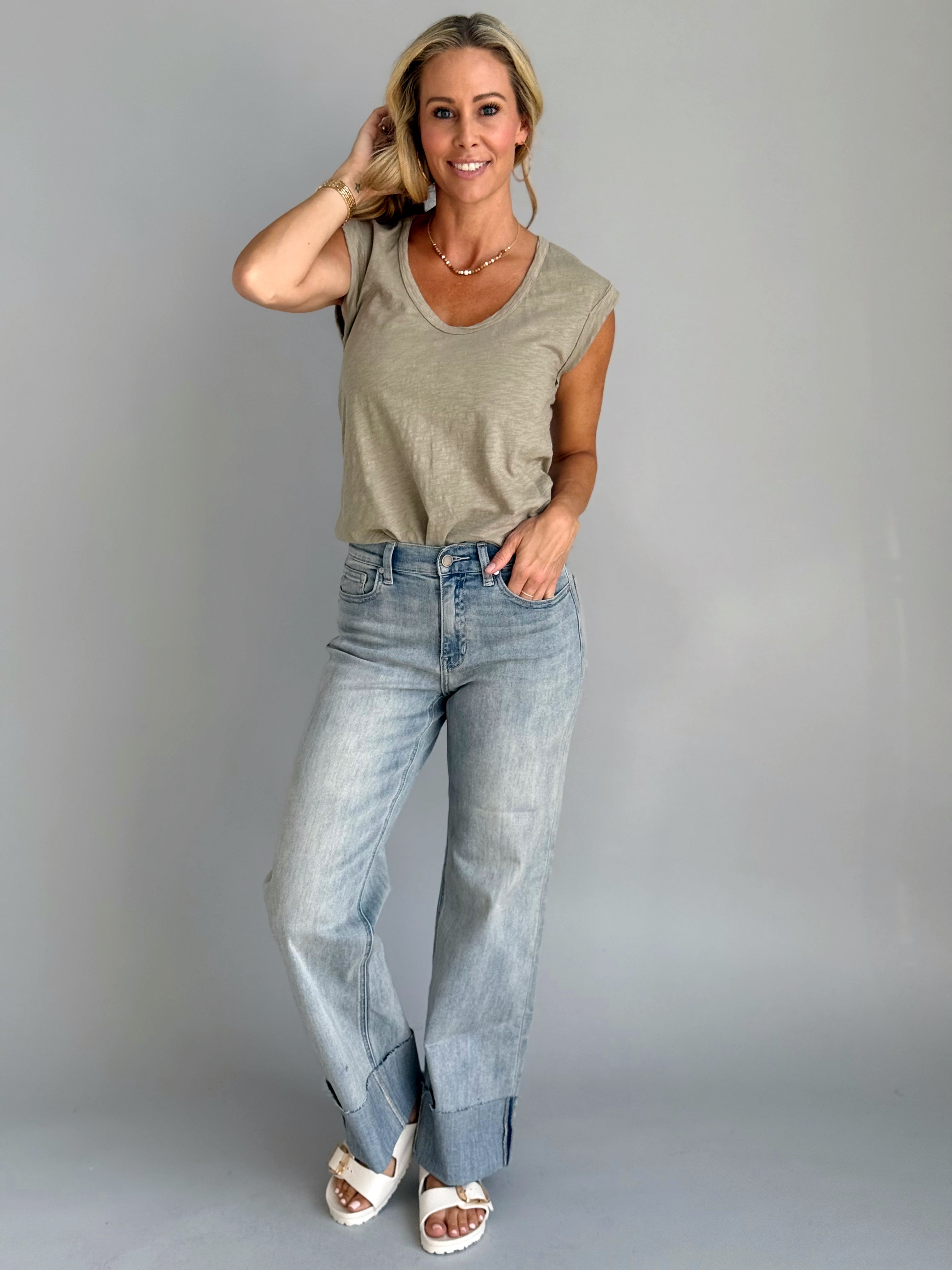 Naomi Tee - DUSTY SAGE - willows clothing S/S SHIRT