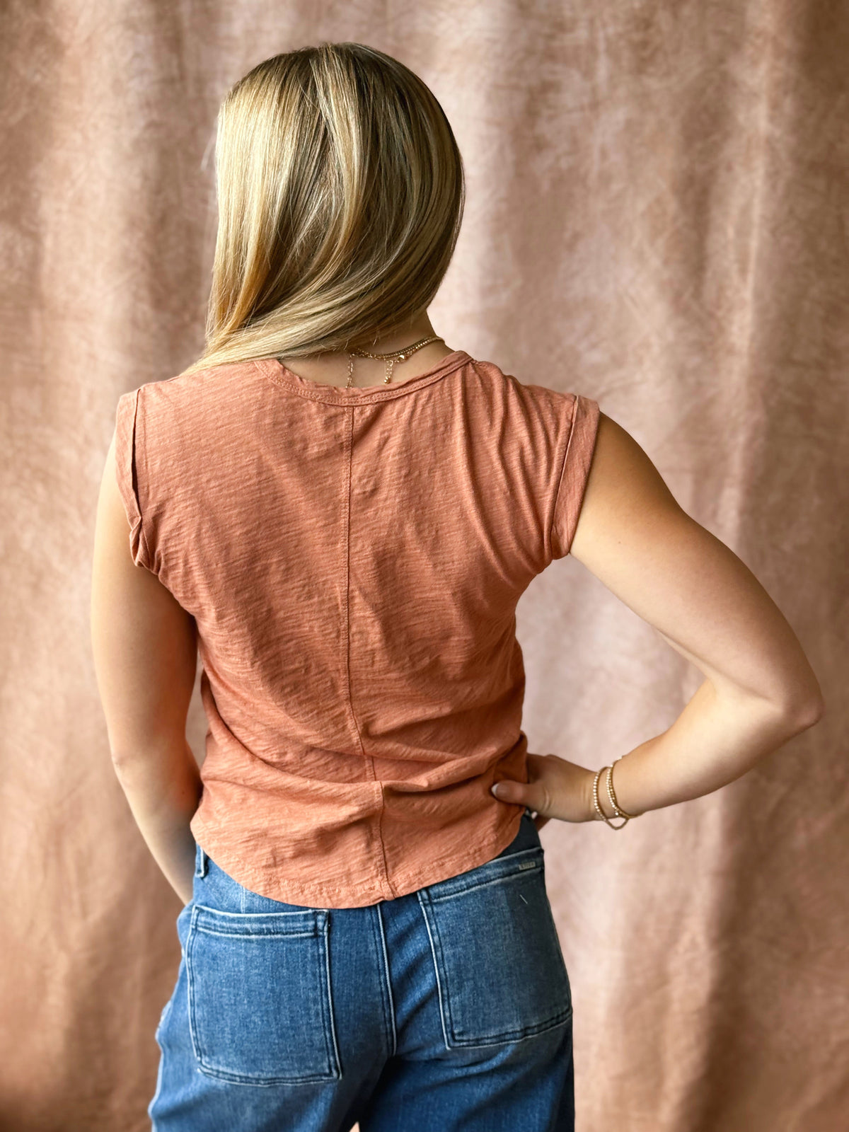 Naomi Tee - TERRACOTTA - willows clothing S/S SHIRT