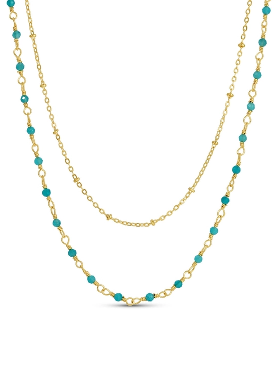 Tidepool Layered Necklace - AQUA
