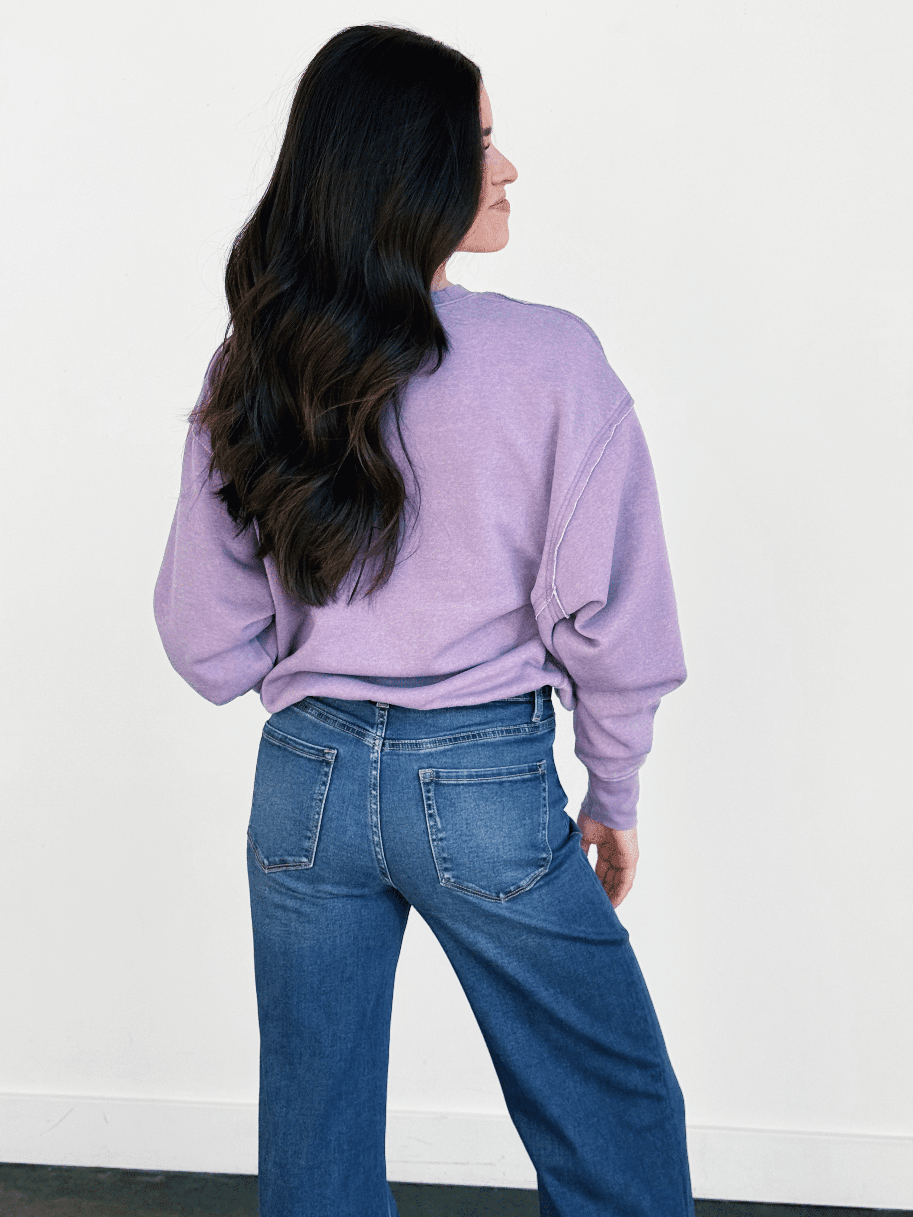 Nicole Sweatshirt - DUSTY PURPLE - willows clothing SWEATSHIRT