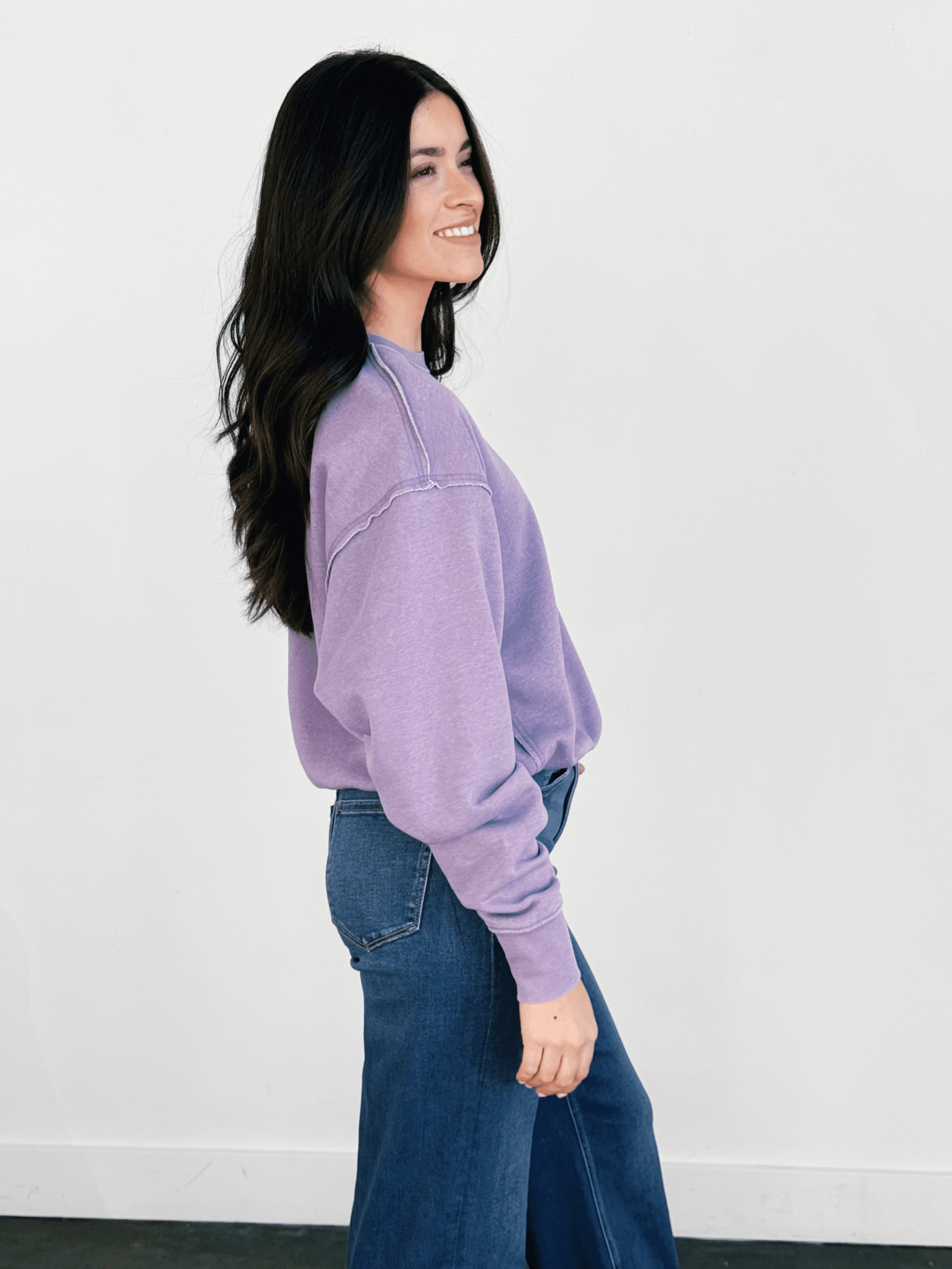 Nicole Sweatshirt - DUSTY PURPLE - willows clothing SWEATSHIRT
