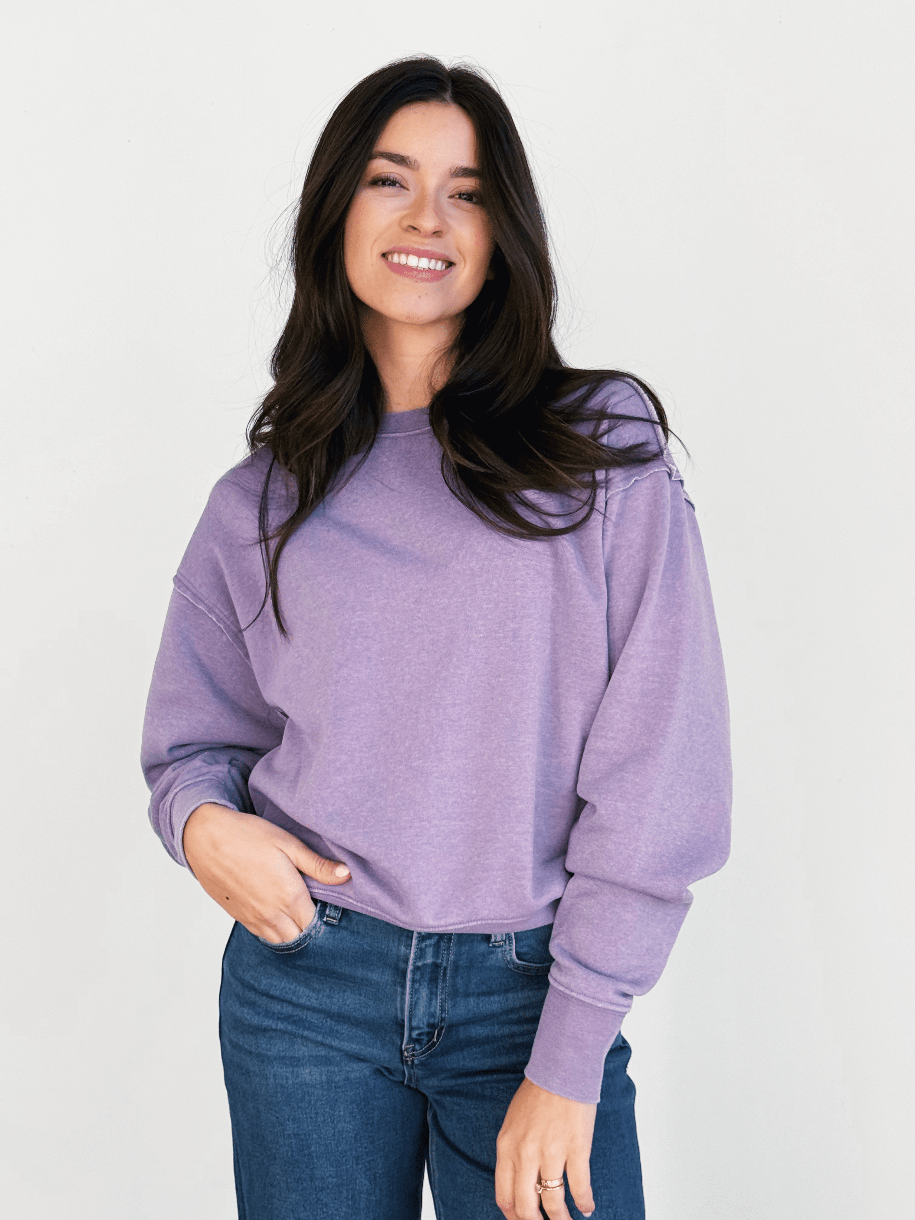 Nicole Sweatshirt - DUSTY PURPLE - willows clothing SWEATSHIRT