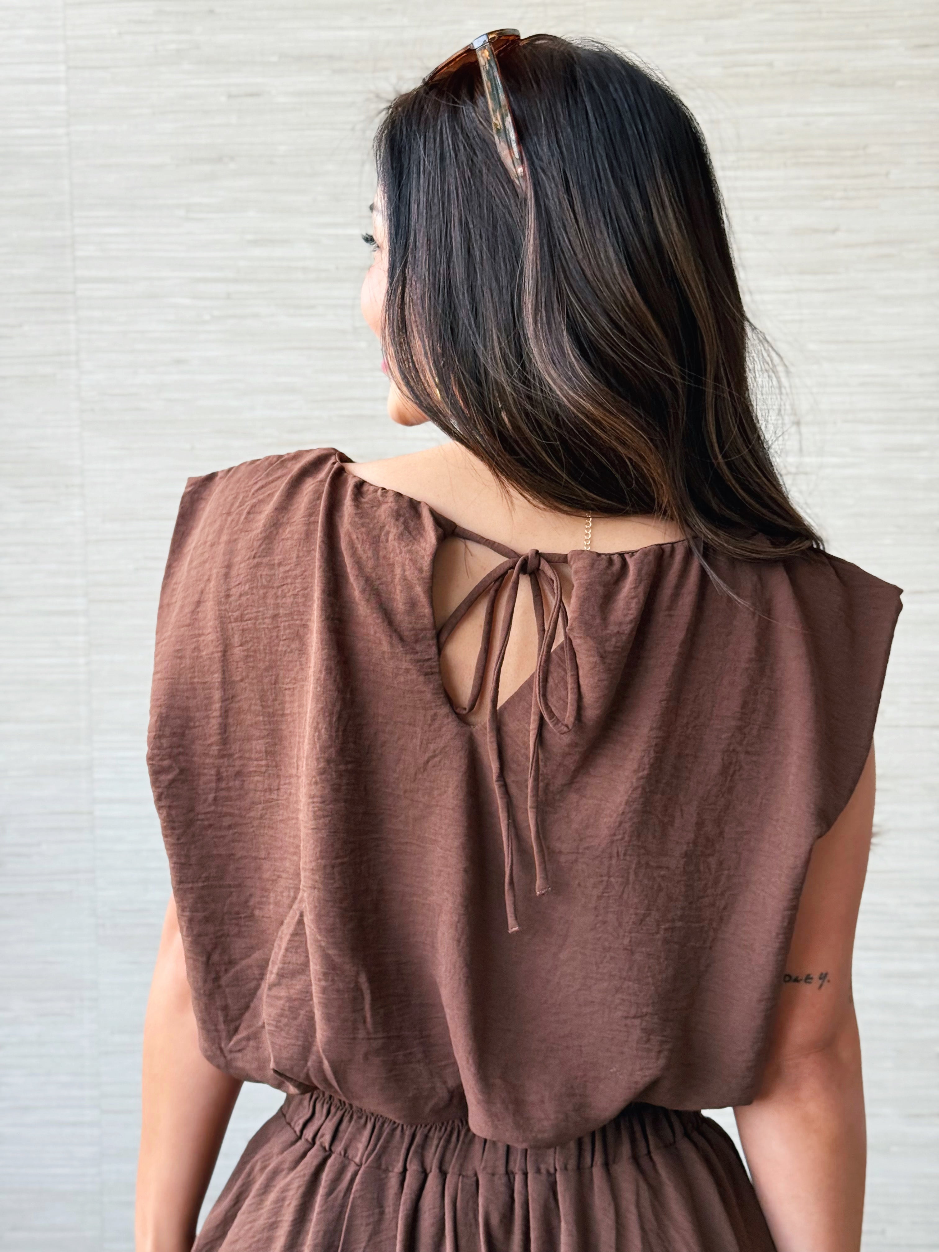 Niko Top - BROWN - willows clothing TANK