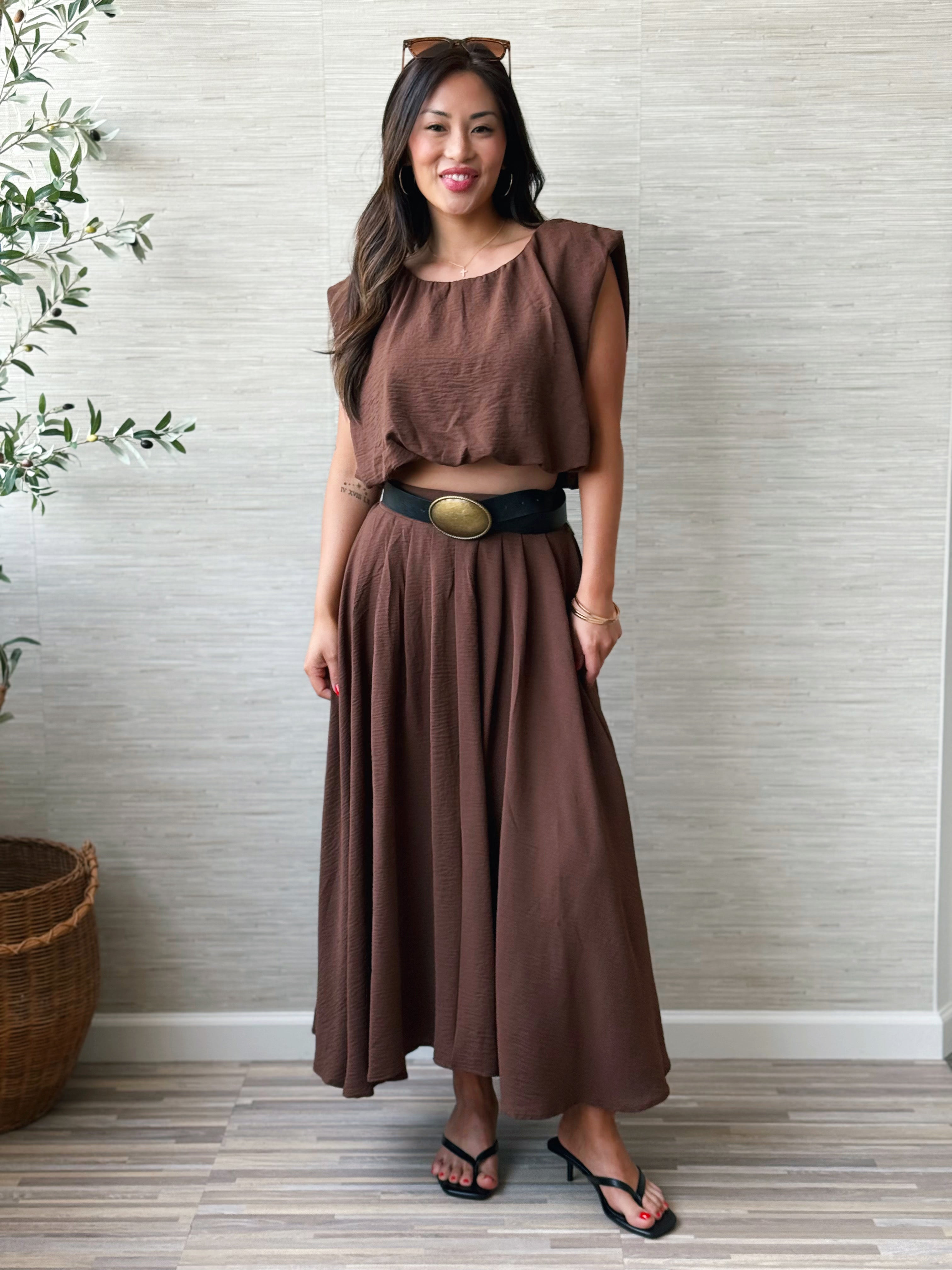 Niko Top - BROWN - willows clothing TANK