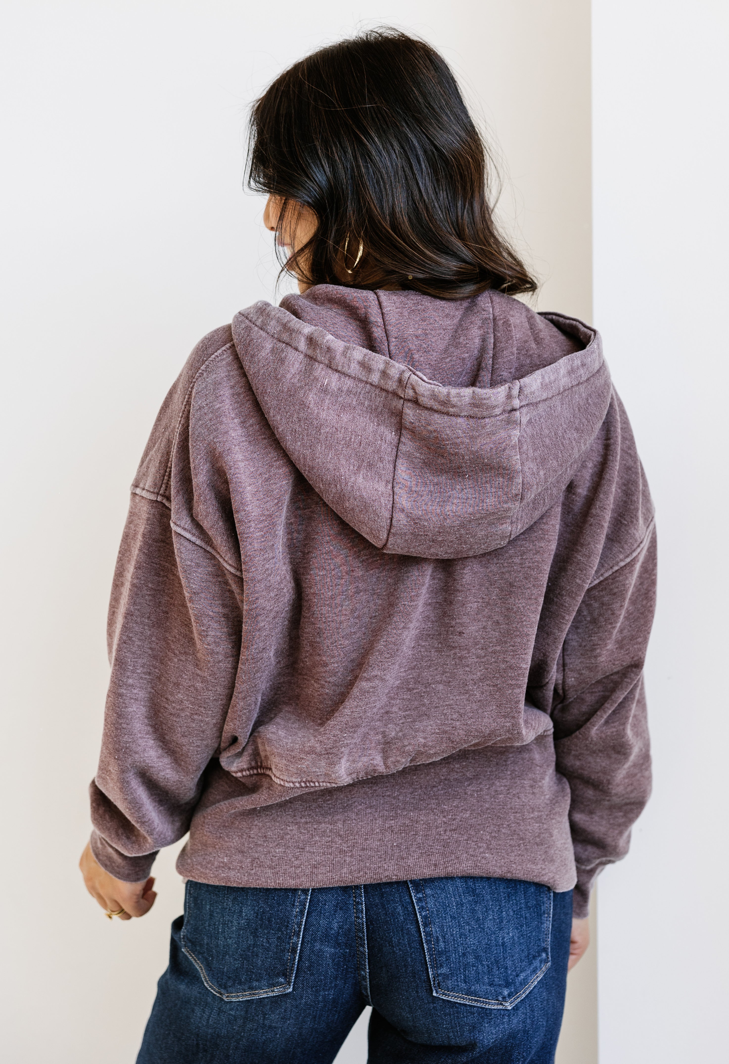 NorthWest Zip Up Hoodie - PLUM - willows clothing SWEATSHIRT