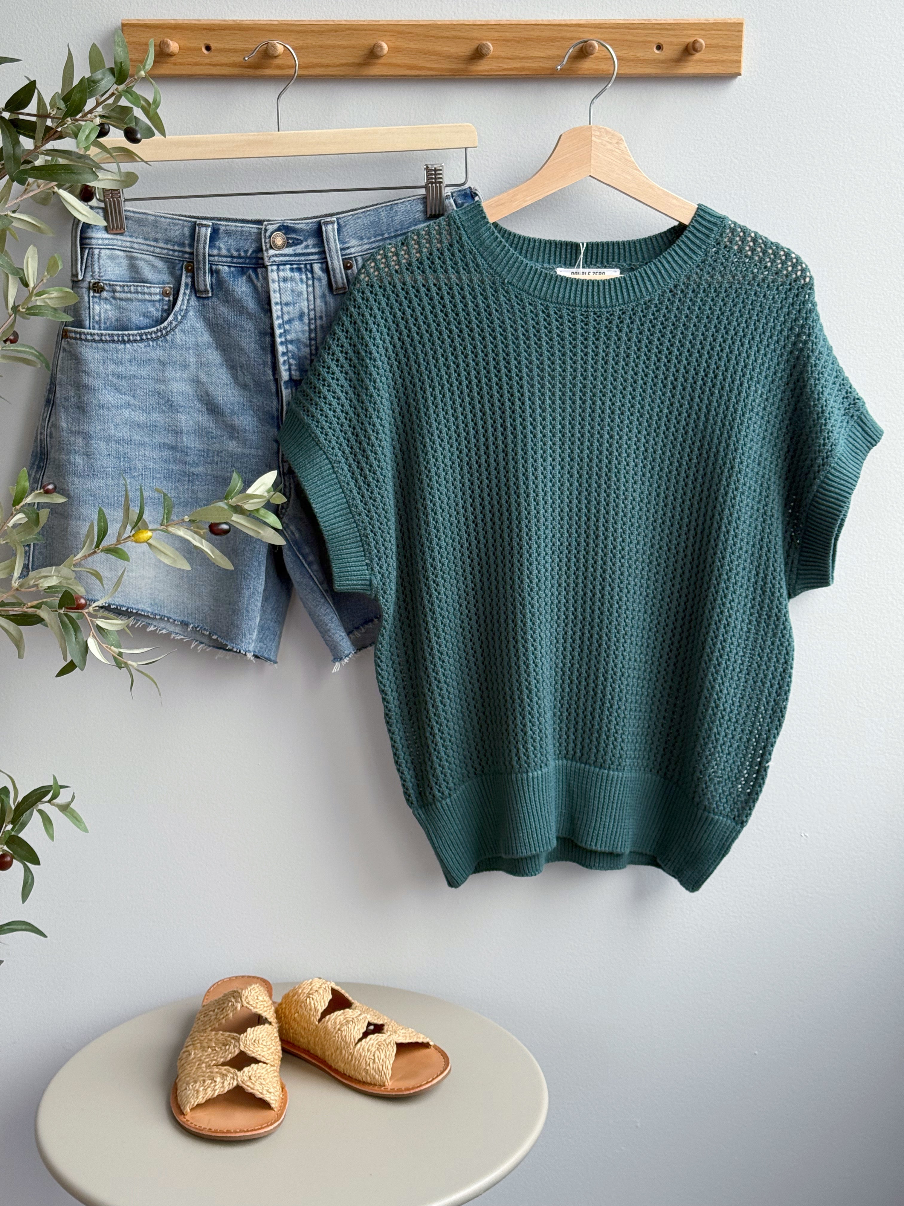 Oasis Sweater - DARK TEAL - willows clothing SWEATER