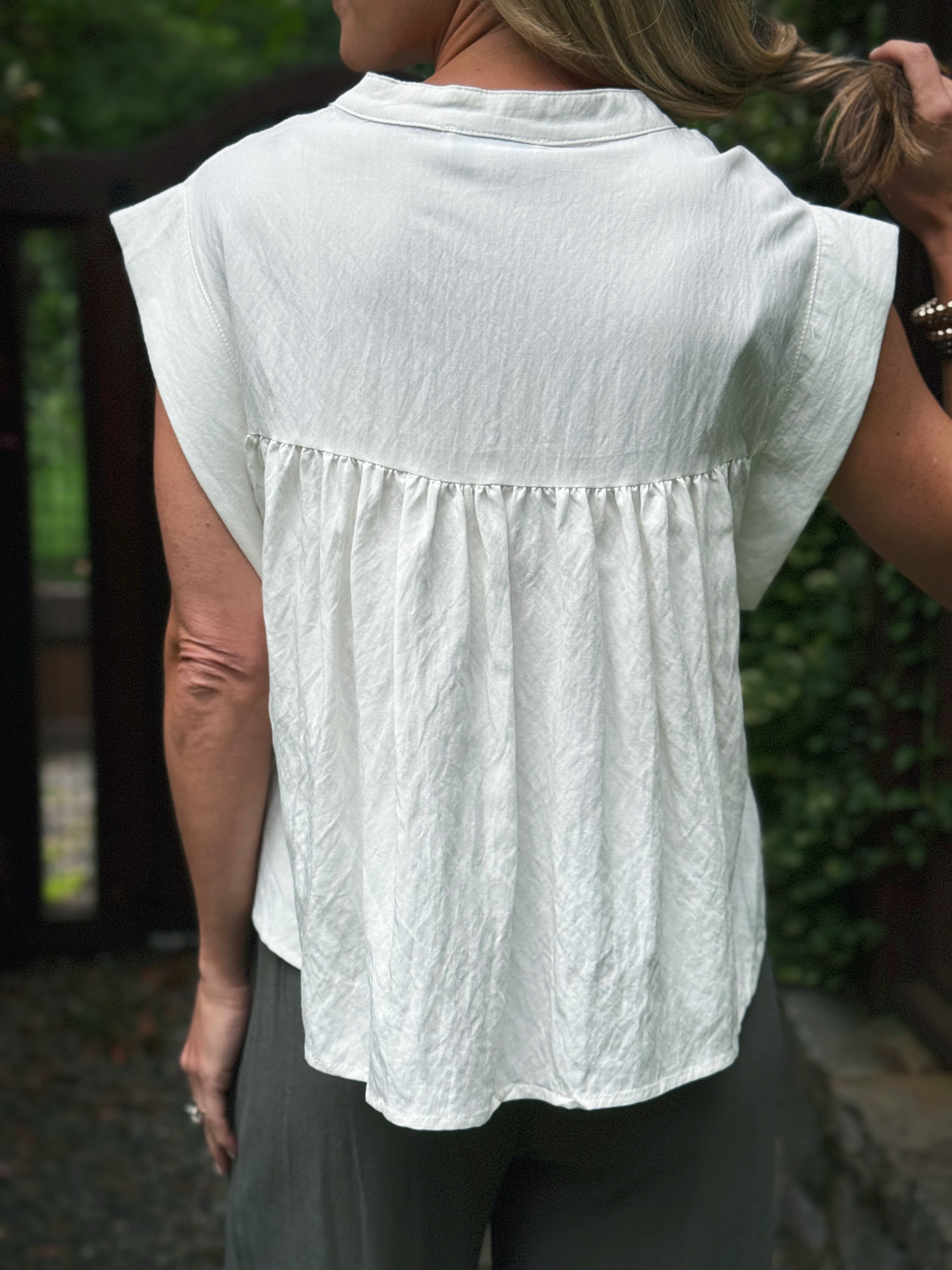 Odessa Blouse - CREAM - willows clothing BLOUSE