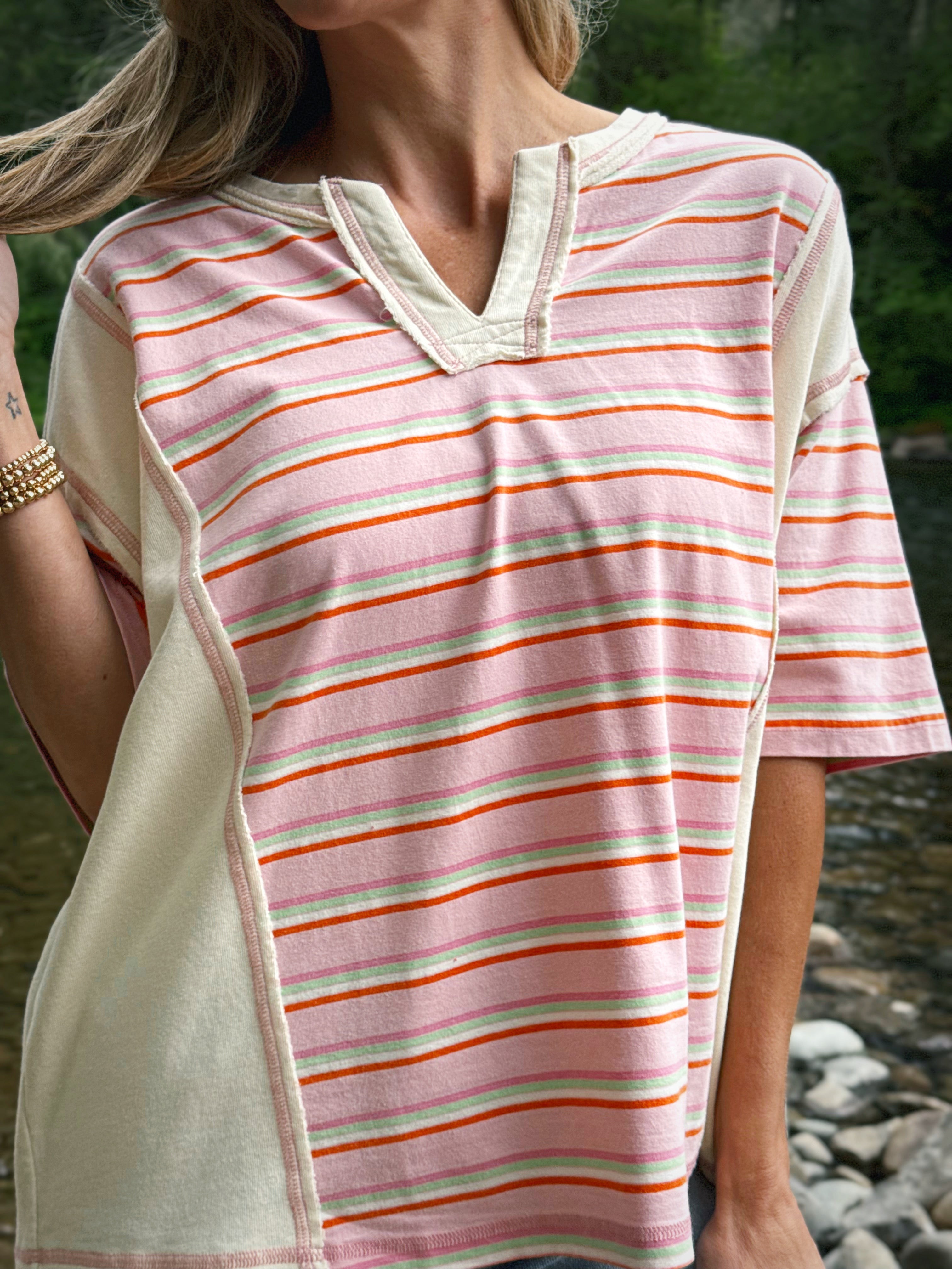 Open Road Tee - CANDY PINK - willows clothing S/S SHIRT