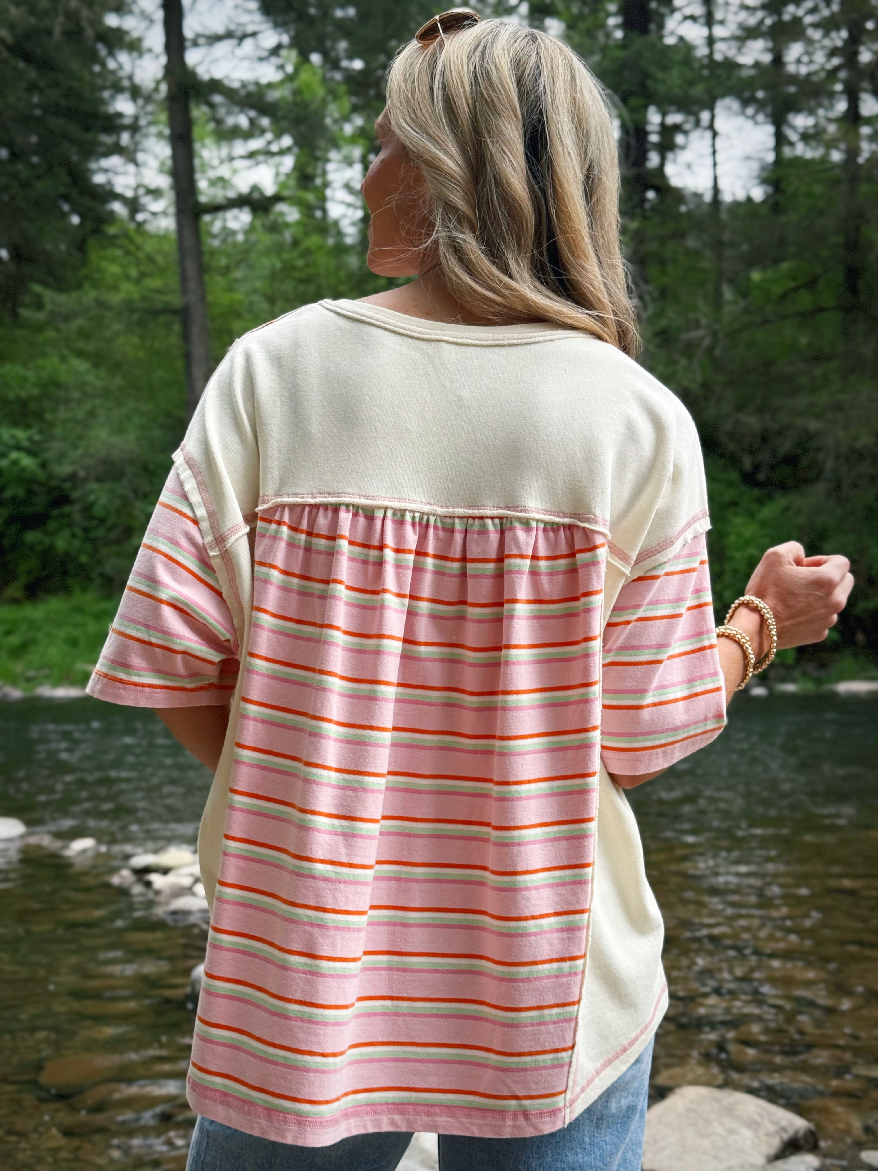 Open Road Tee - CANDY PINK - willows clothing S/S SHIRT