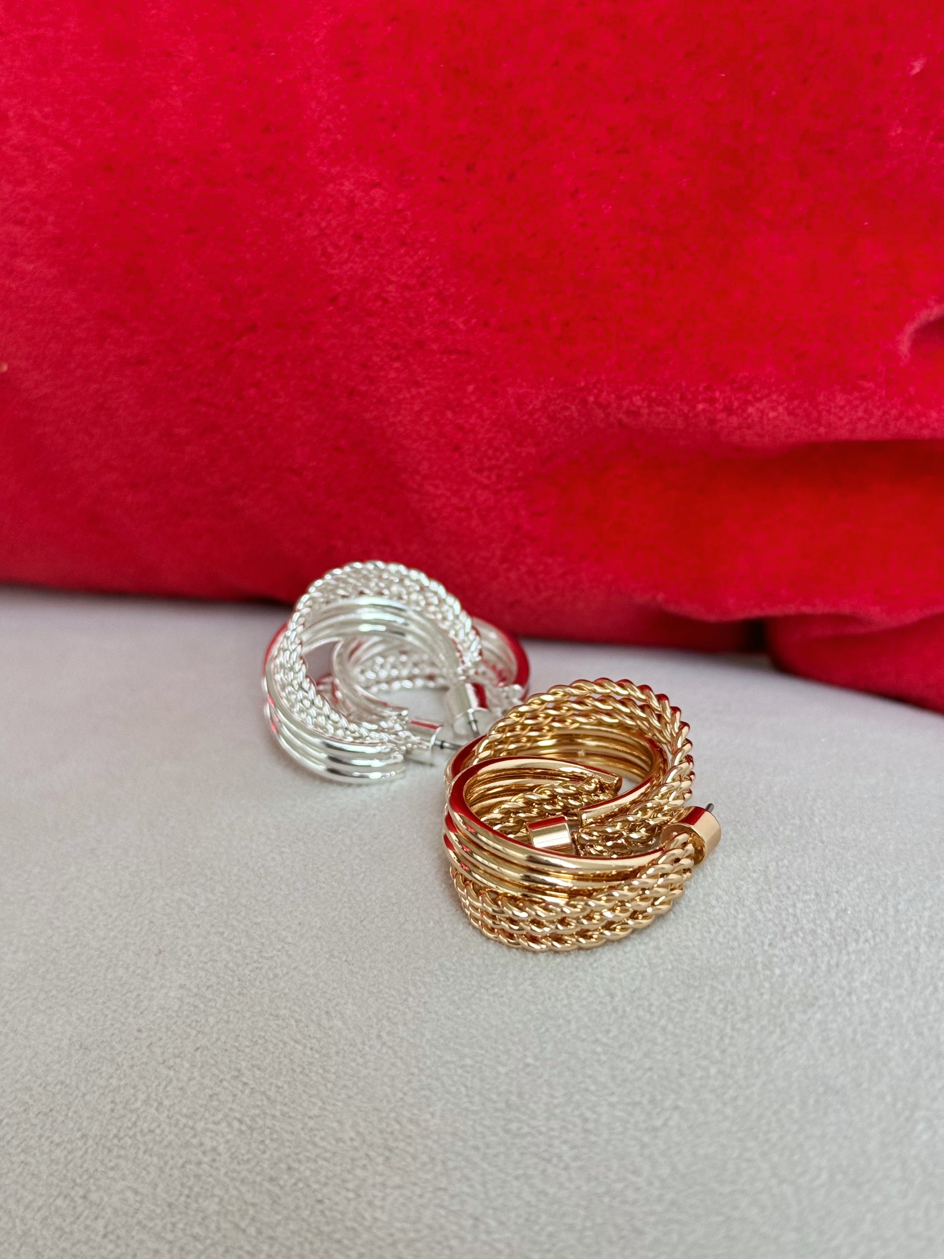 Orbit Hoop Earring - GOLD - willows clothing EARRINGS