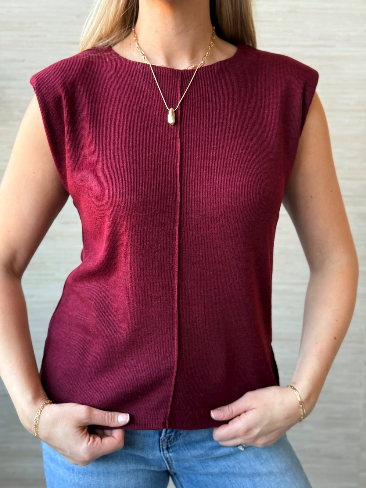 Park City Top - BURGUNDY - willows clothing SWEATER