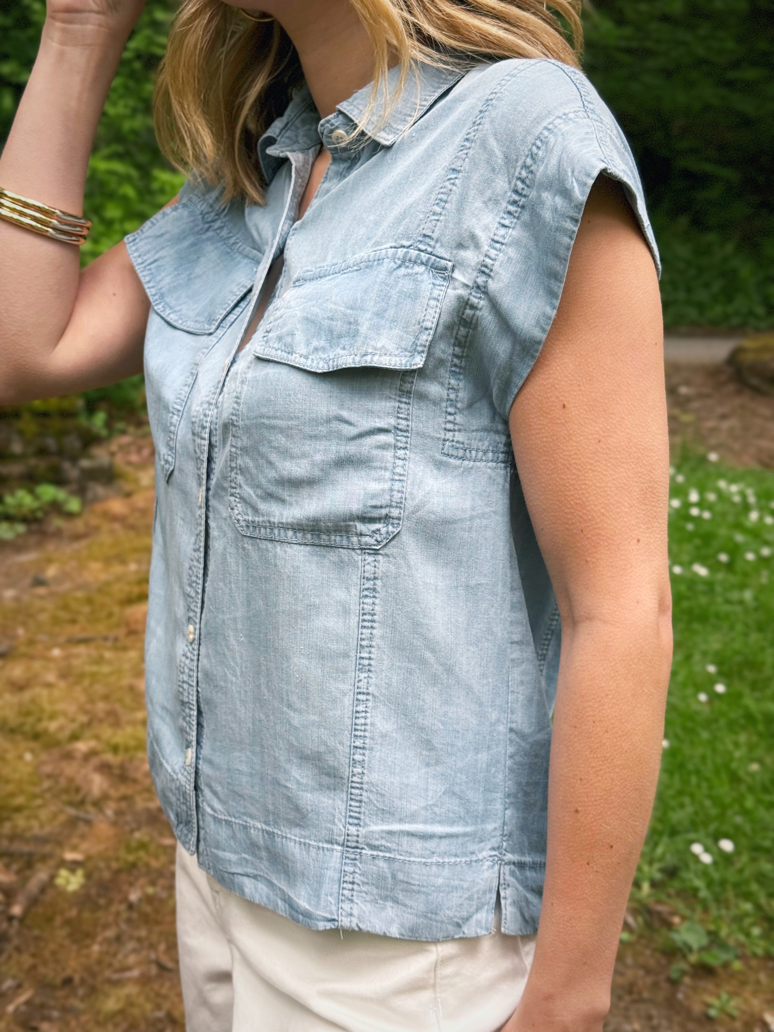 Park Ranger Shirt - LIGHT BLUE - willows clothing S/S SHIRT