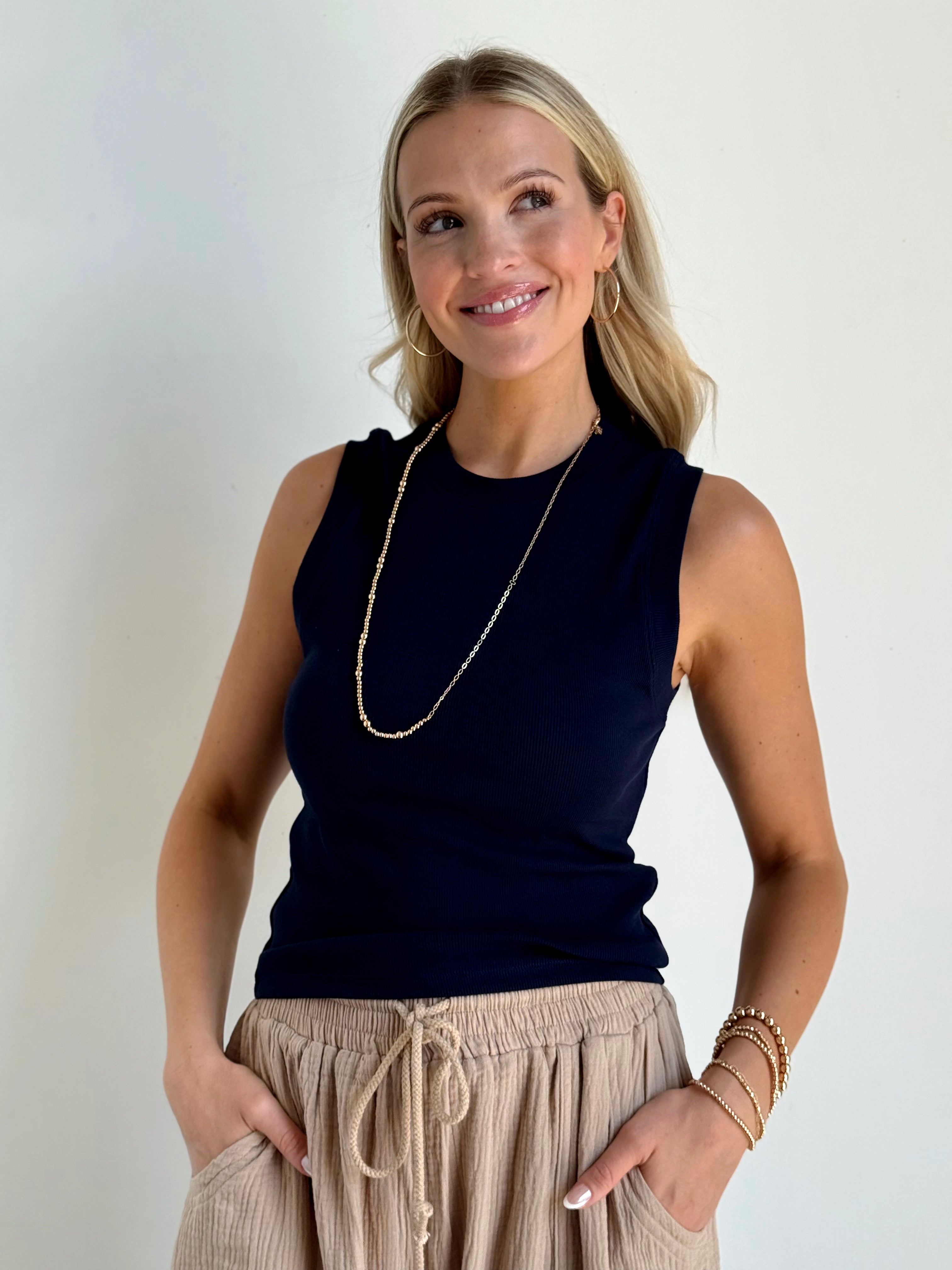Payton Tank 2.0 - MIDNIGHT BLUE - willows clothing TANK
