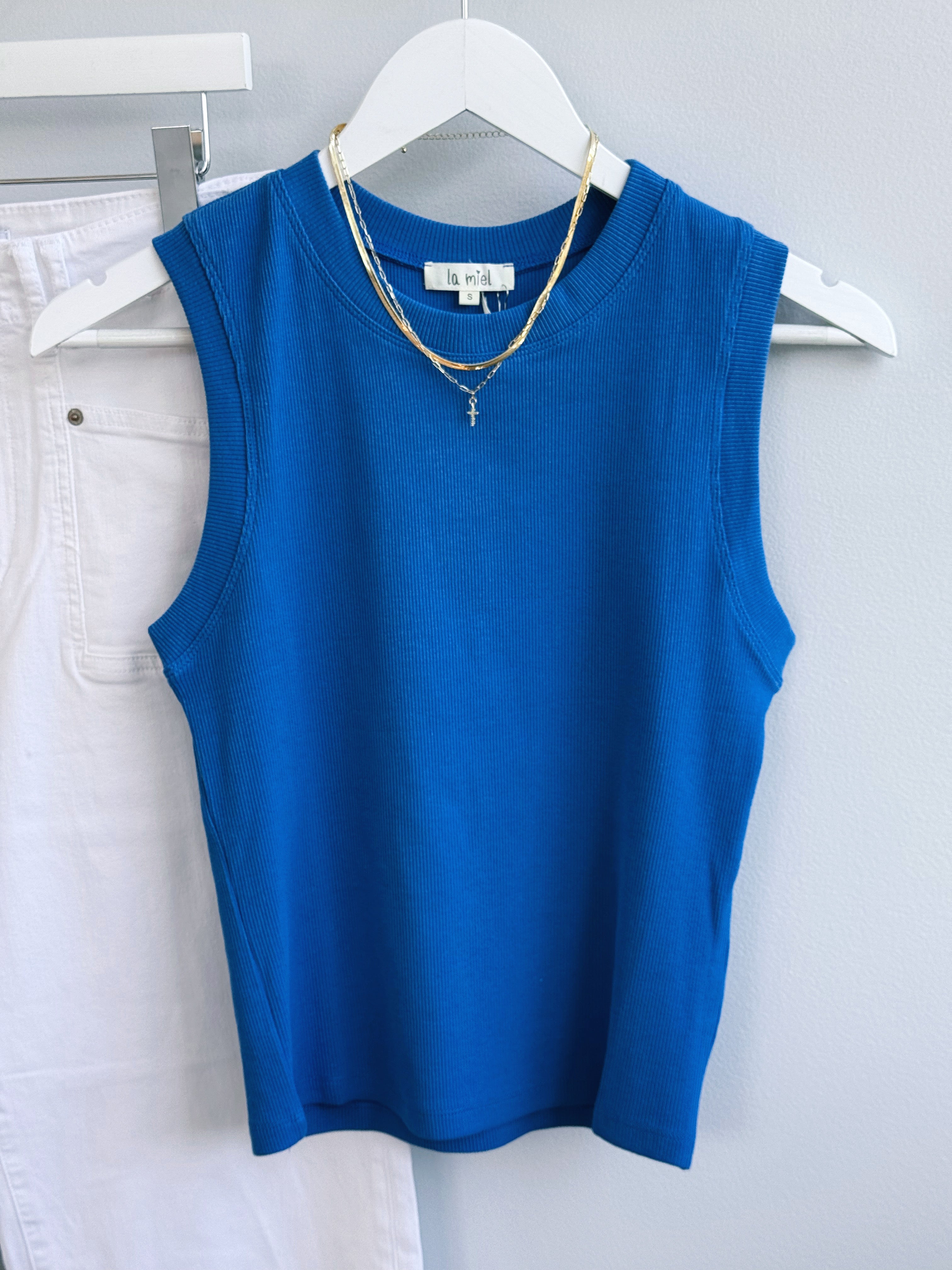 Payton Tank 2.0 - ROYAL - willows clothing TANKS
