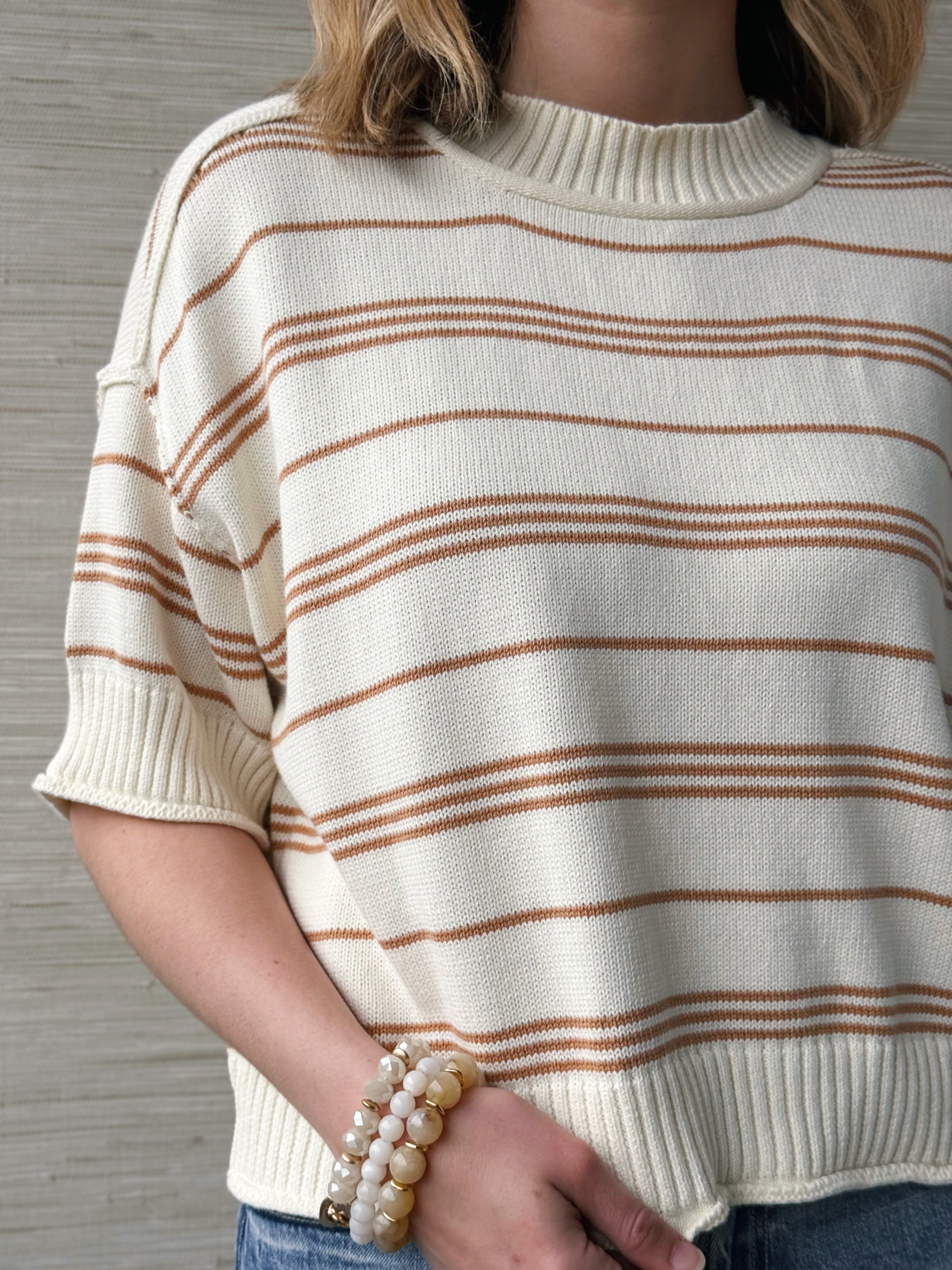 Percy Sweater - HONEY OAT - willows clothing SWEATER