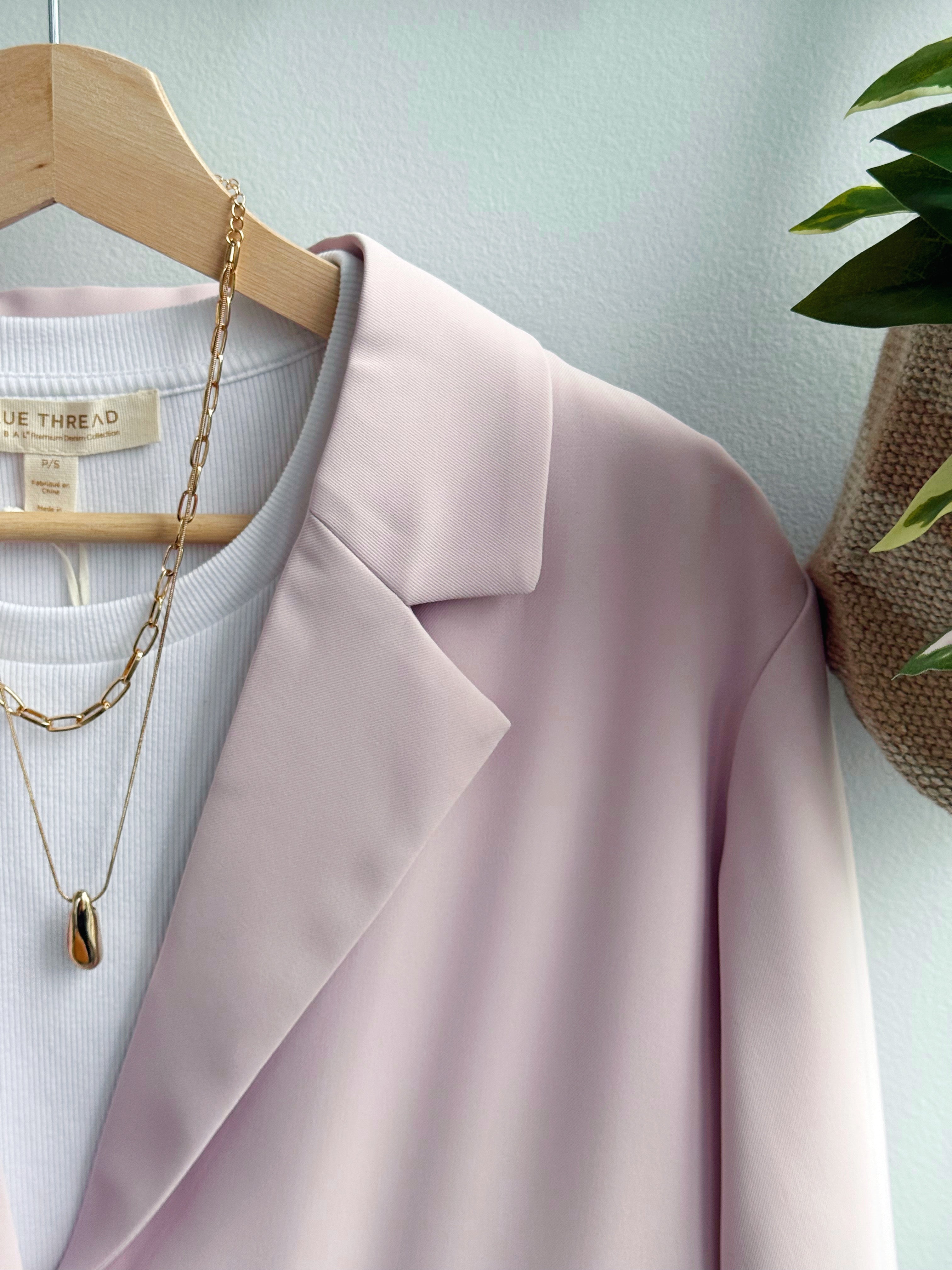 Phillipa Blazer - BLUSH - willows clothing BLAZER