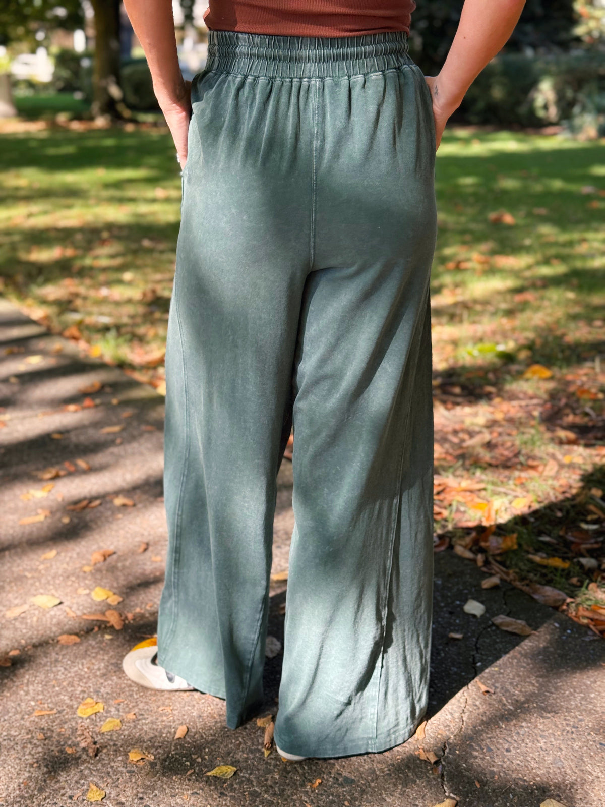 Pine Grove Pant - DARK GREEN - willows clothing Sweatpants