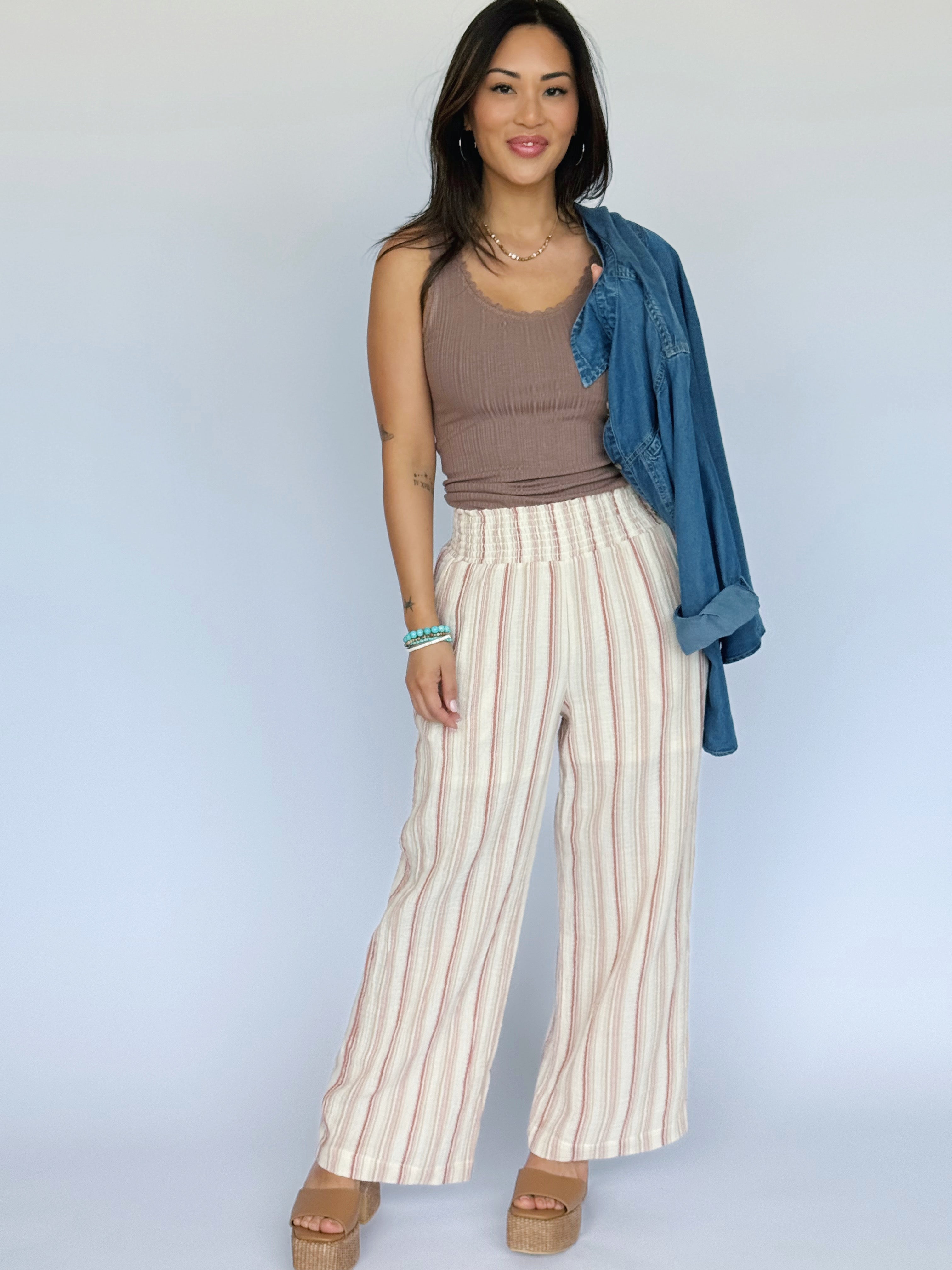 Piper Pants - BRICK - willows clothing PANTS