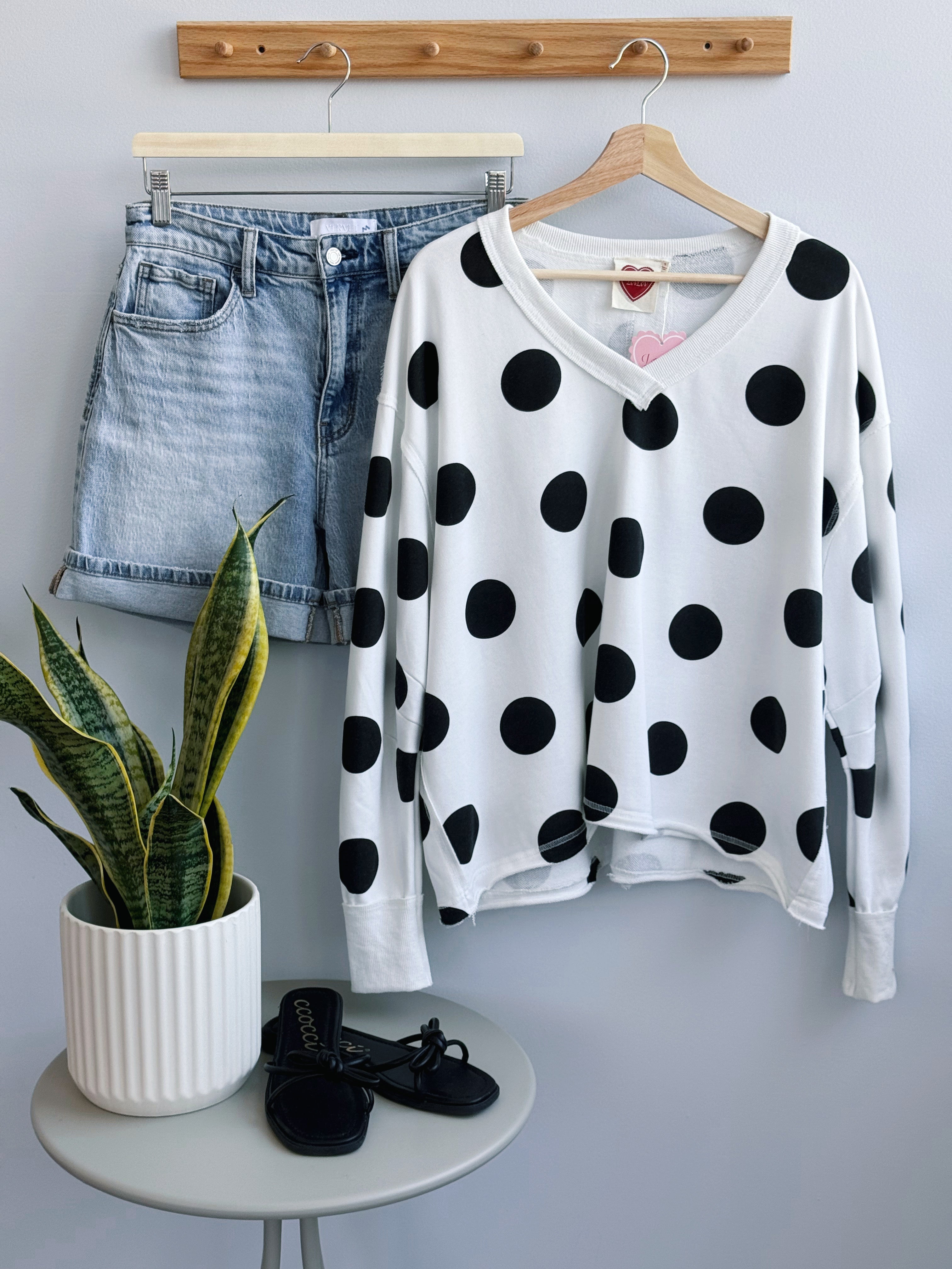 Pippa Sweatshirt - IVORY - willows clothing L/S SHIRT