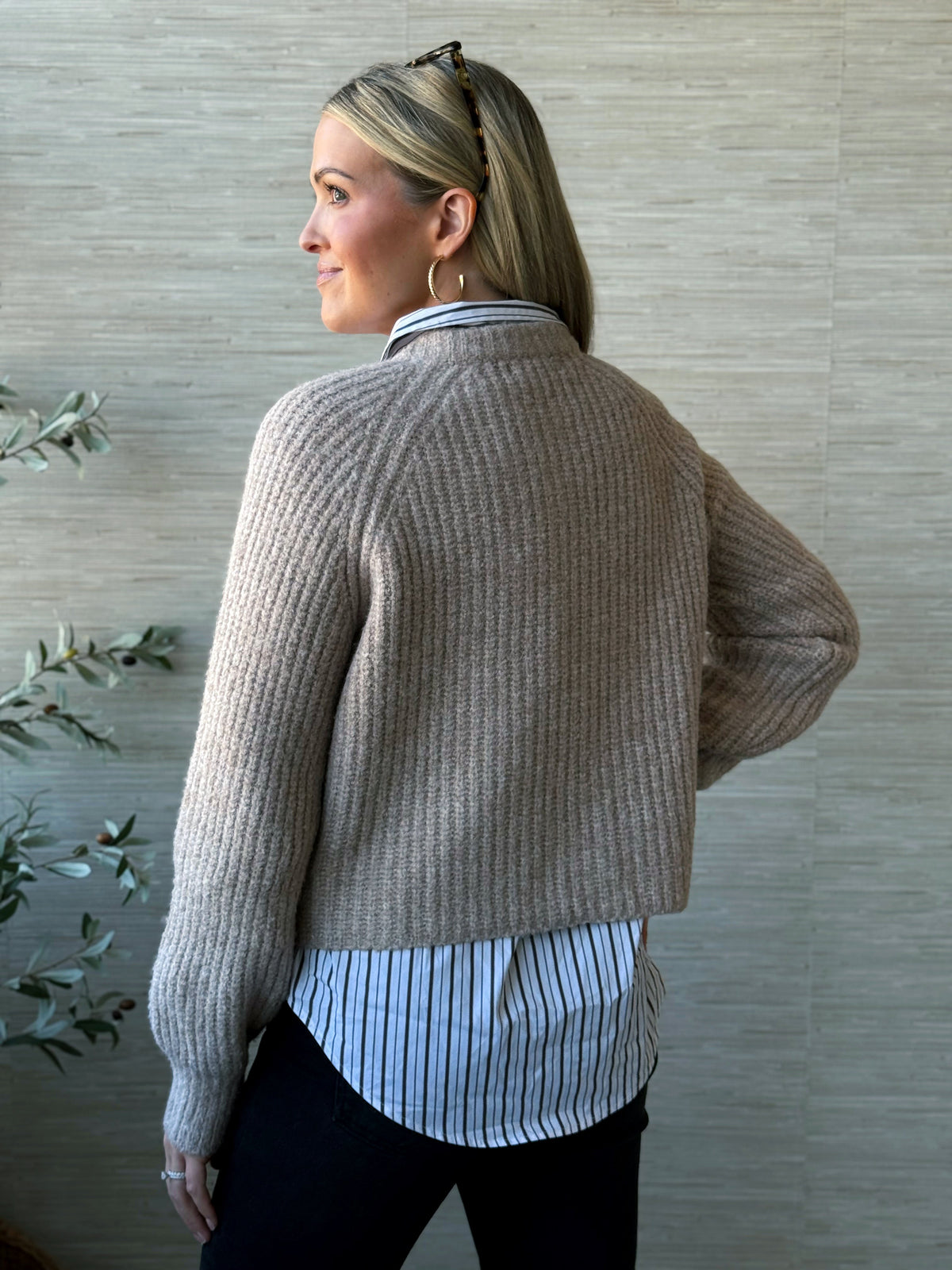 Plenty Of Love Cardigan - DARK TAUPE - willows clothing Cardigan