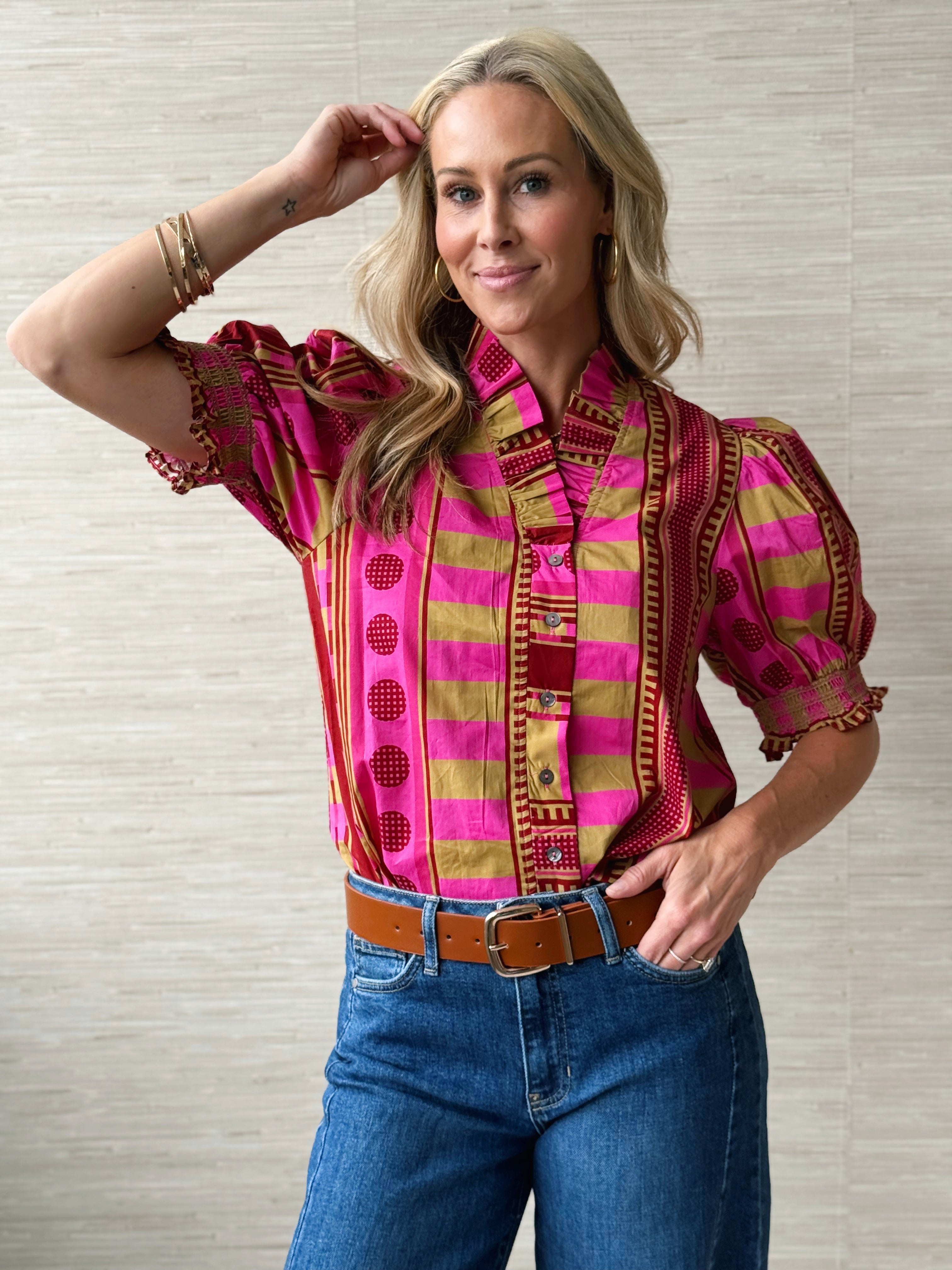 Plum Crush Blouse - PLUM - willows clothing BLOUSE
