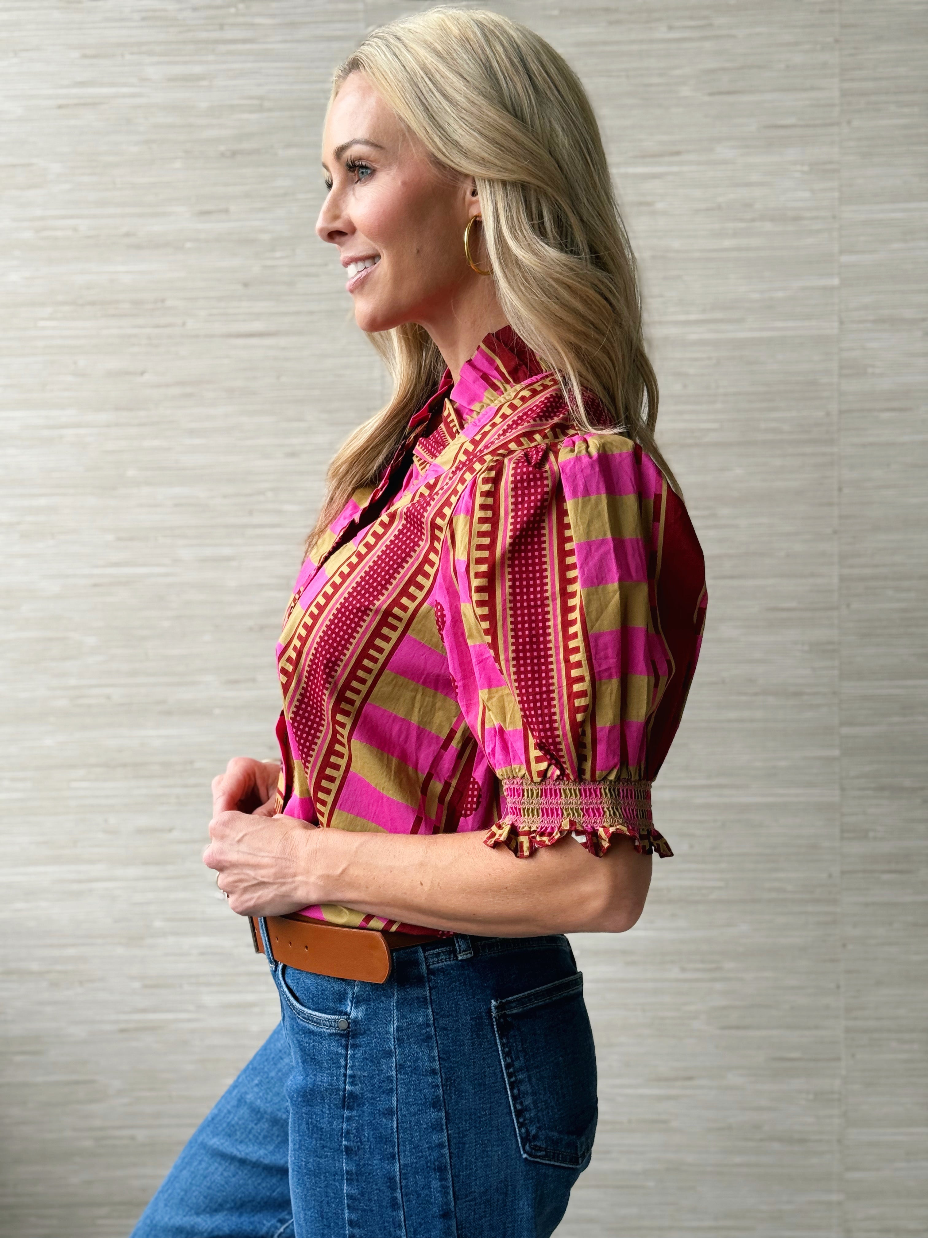 Plum Crush Blouse - PLUM - willows clothing BLOUSE