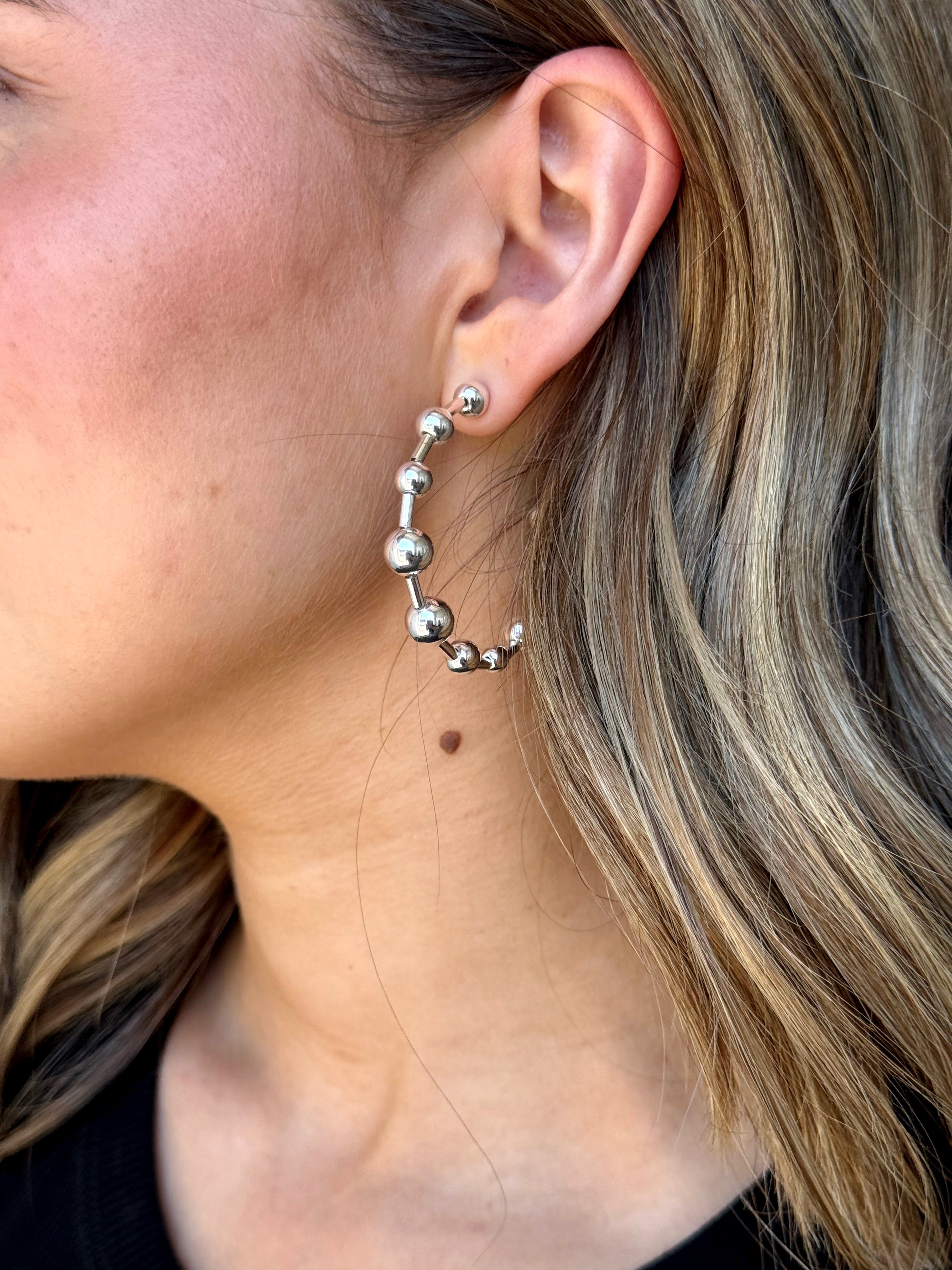 Prescott Earrings - SILVER - willows clothing EARRINGS