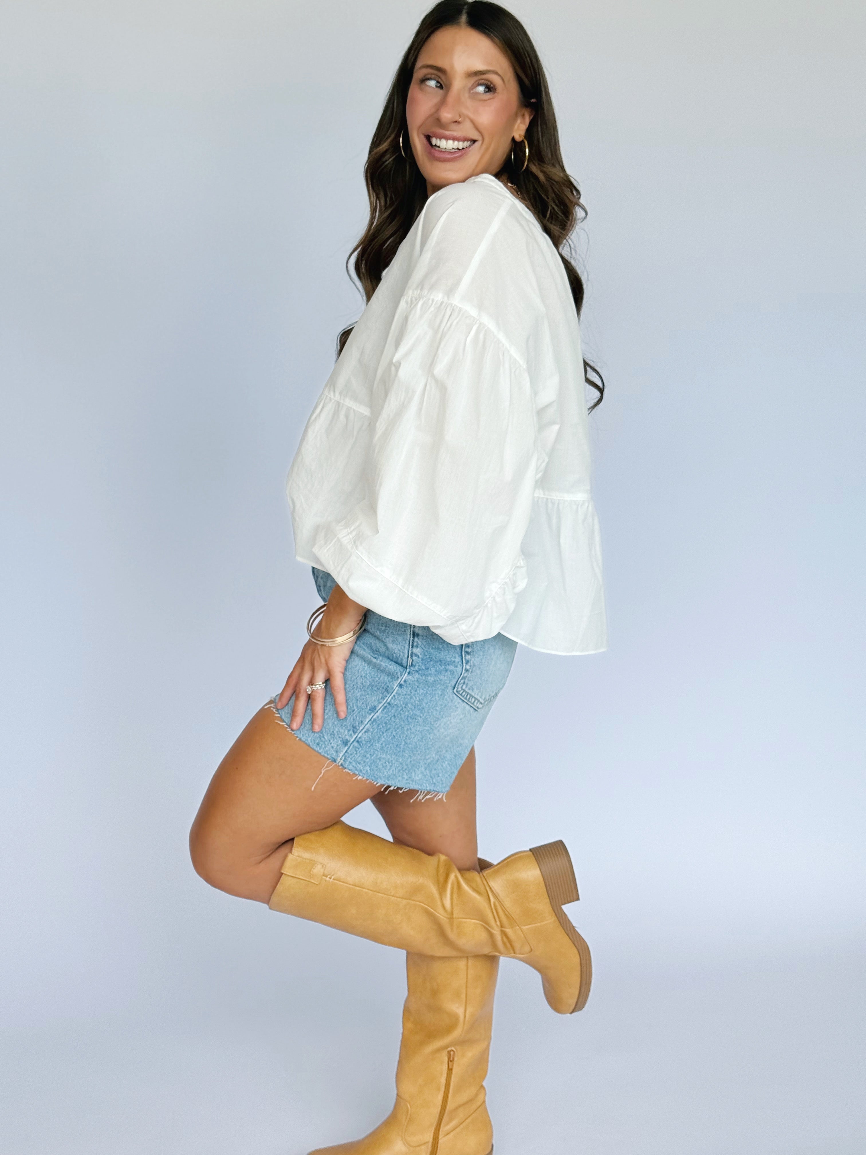 Priscilla Blouse - OFF WHITE - willows clothing BLOUSE