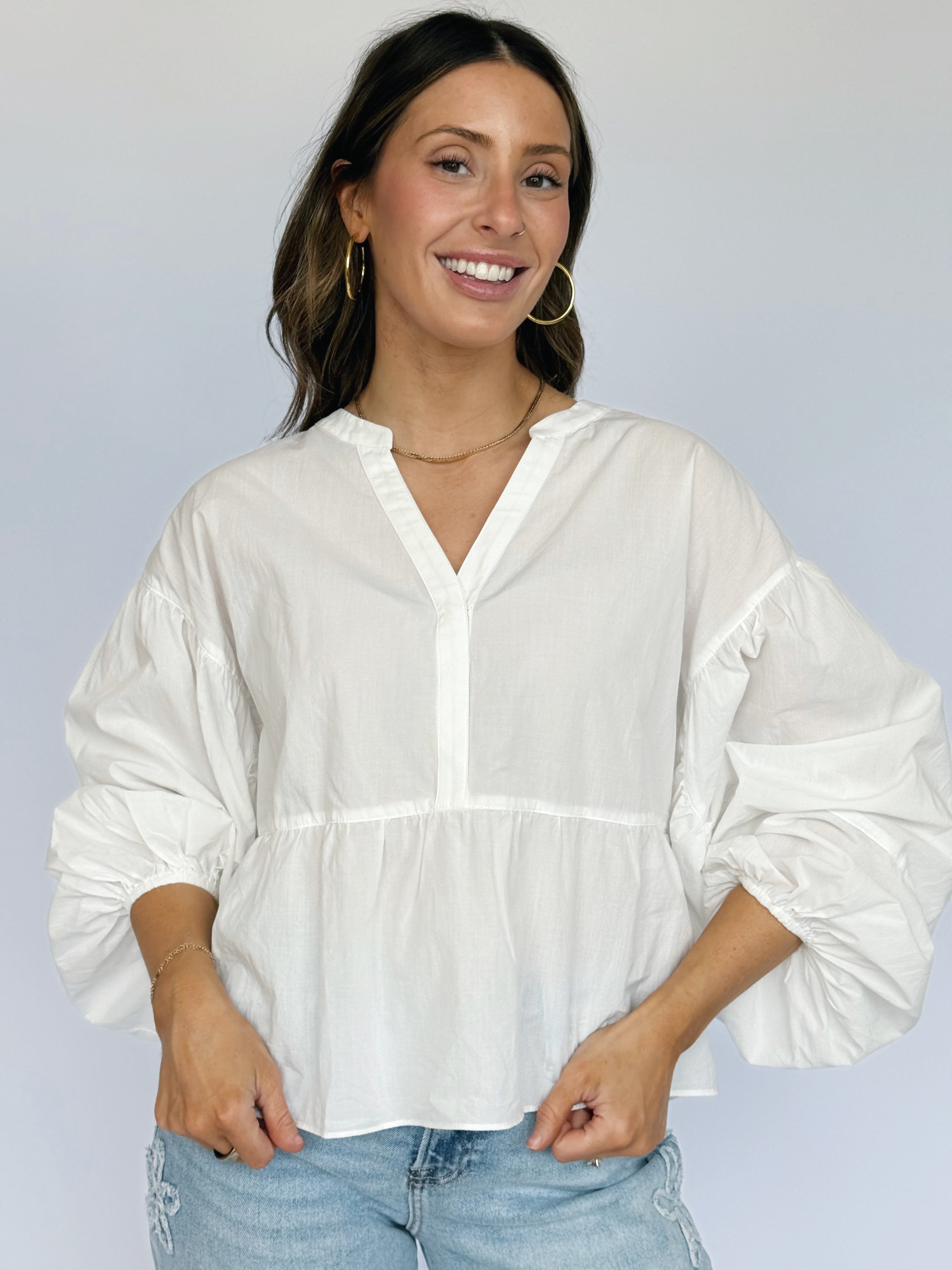 Priscilla Blouse - OFF WHITE - willows clothing BLOUSE
