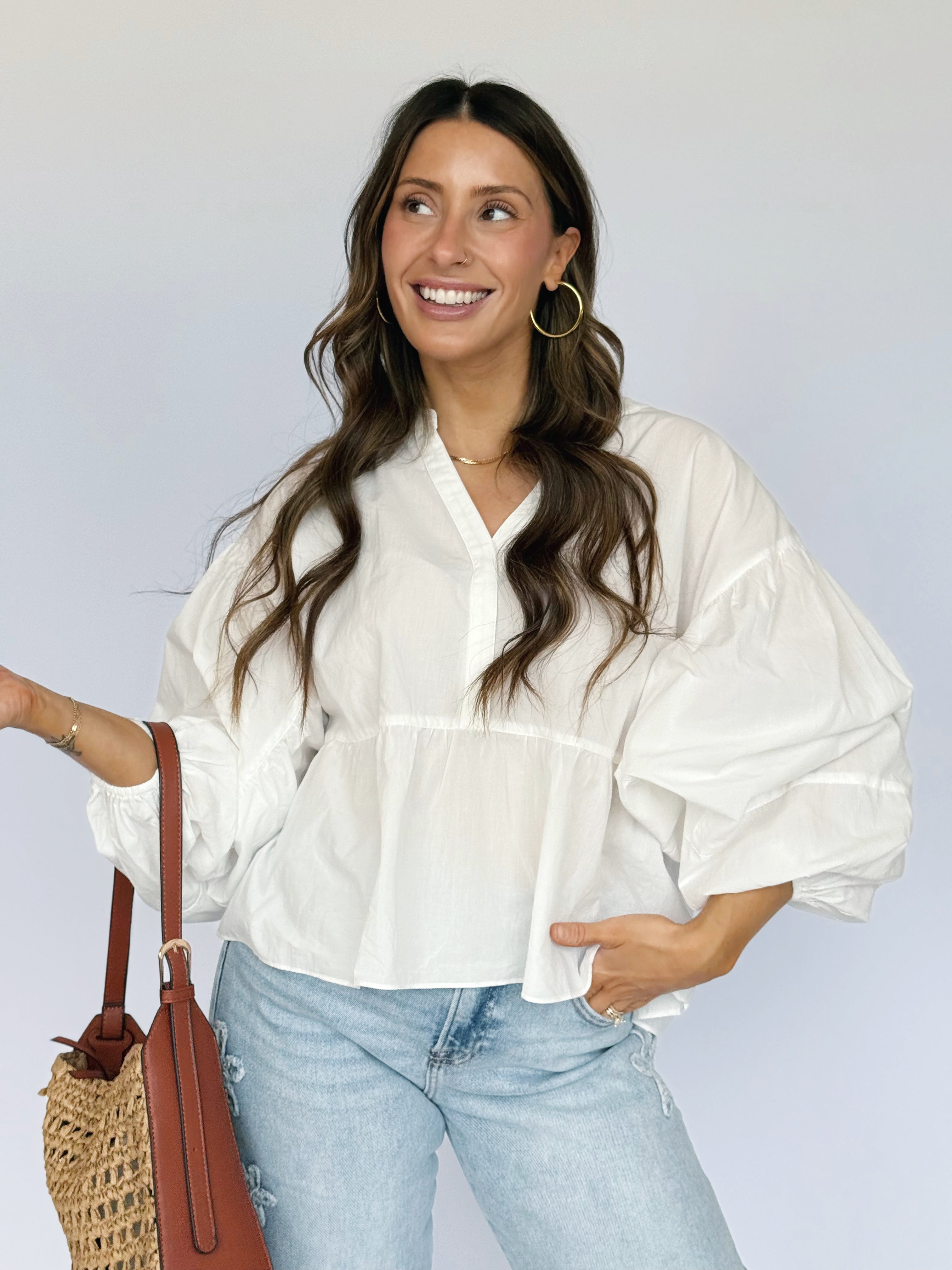 Priscilla Blouse - OFF WHITE - willows clothing BLOUSE